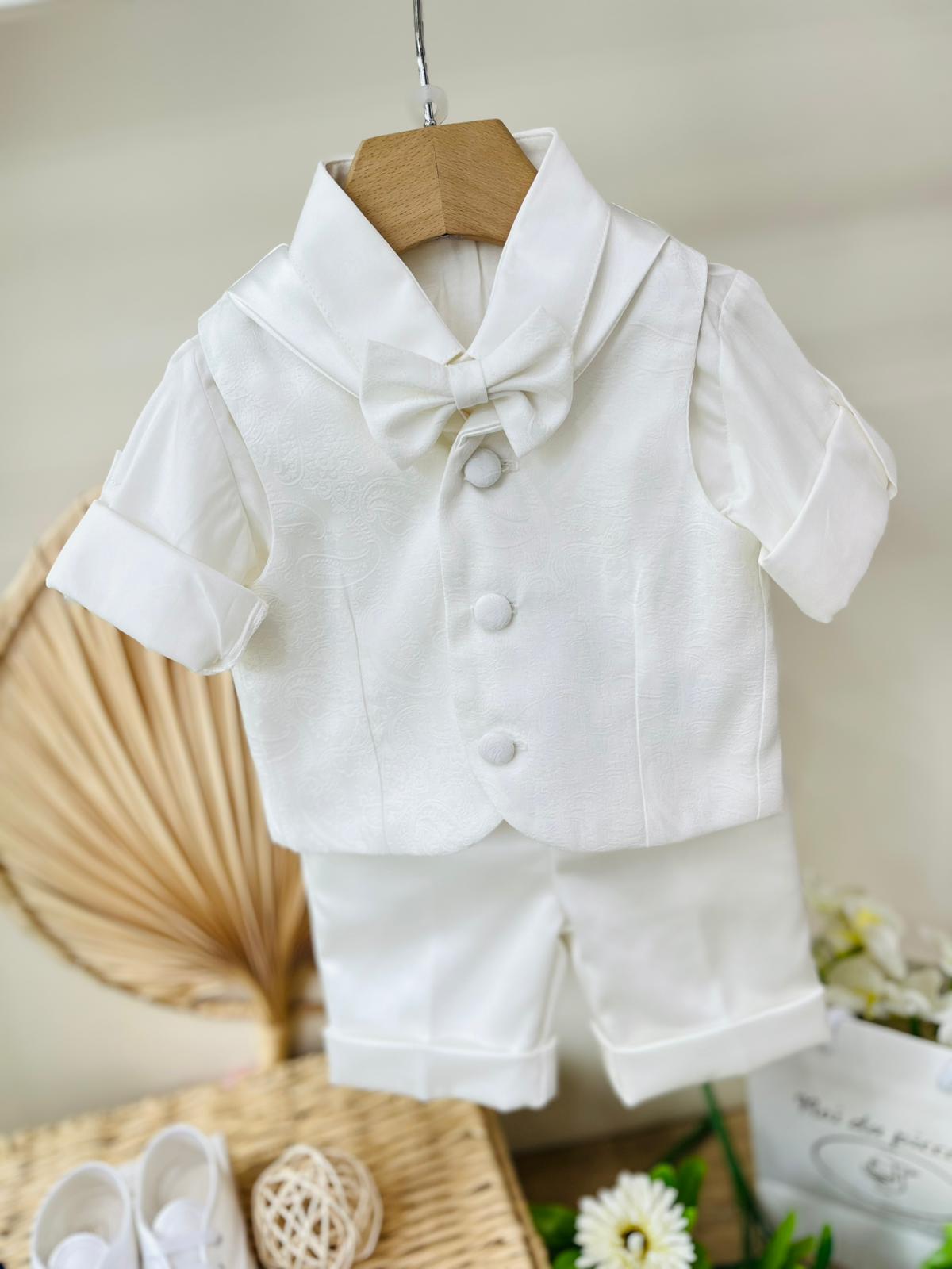 COMPLETO CERIMONIALE 4PZ PANNA - Noi da piccoli