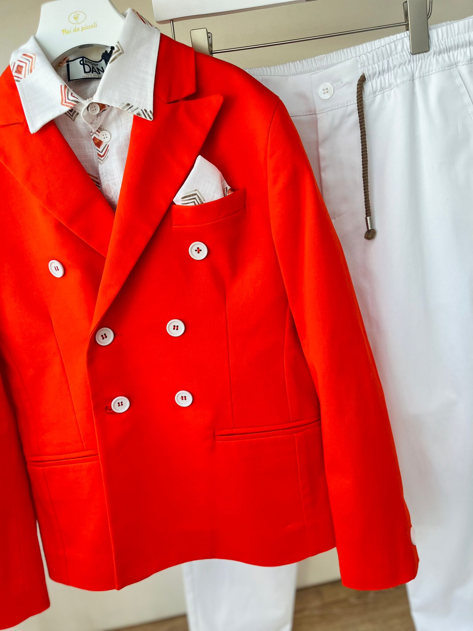 COMPLETO CERIMONIALE Arancione - Noi da piccoli