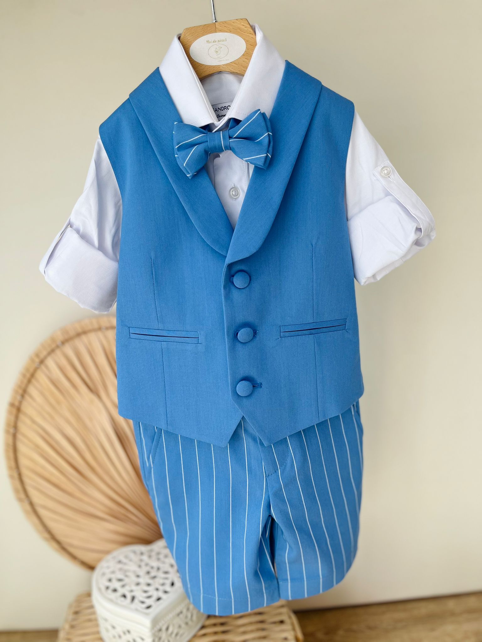 COMPLETO CERIMONIALE AZZURRO - Noi da piccoli