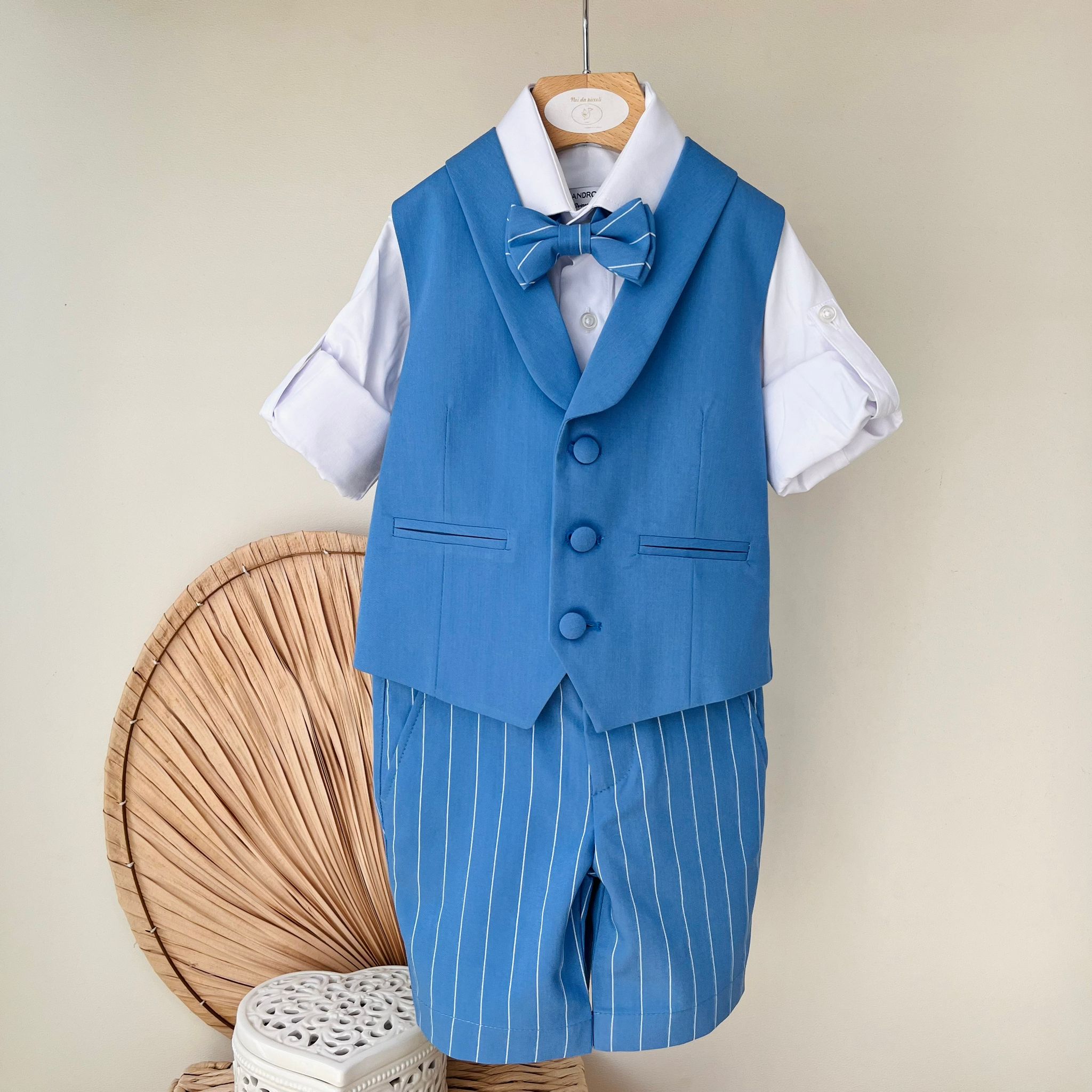 COMPLETO CERIMONIALE AZZURRO - Noi da piccoli