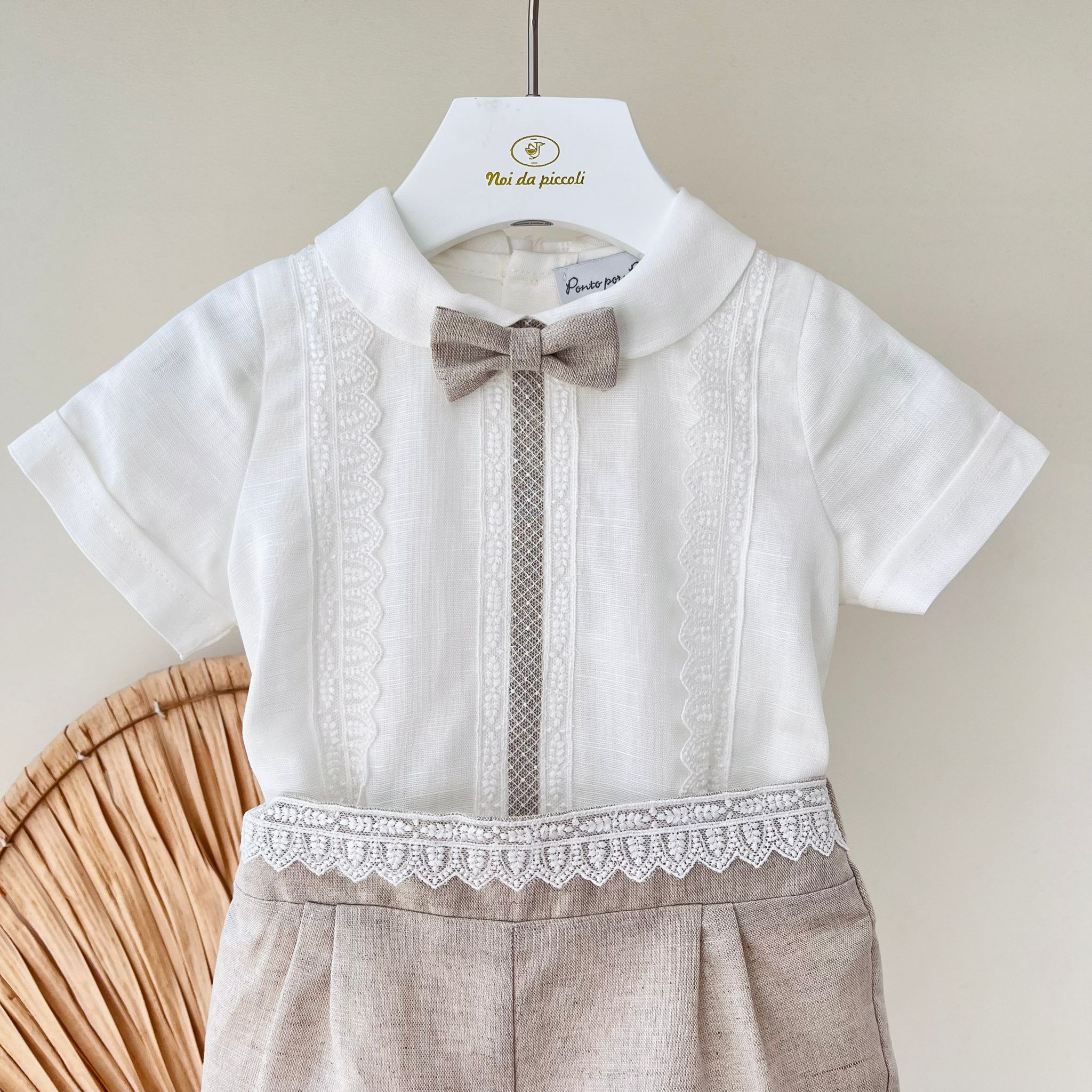 COMPLETO CERIMONIALE BEIGE - Noi da piccoli