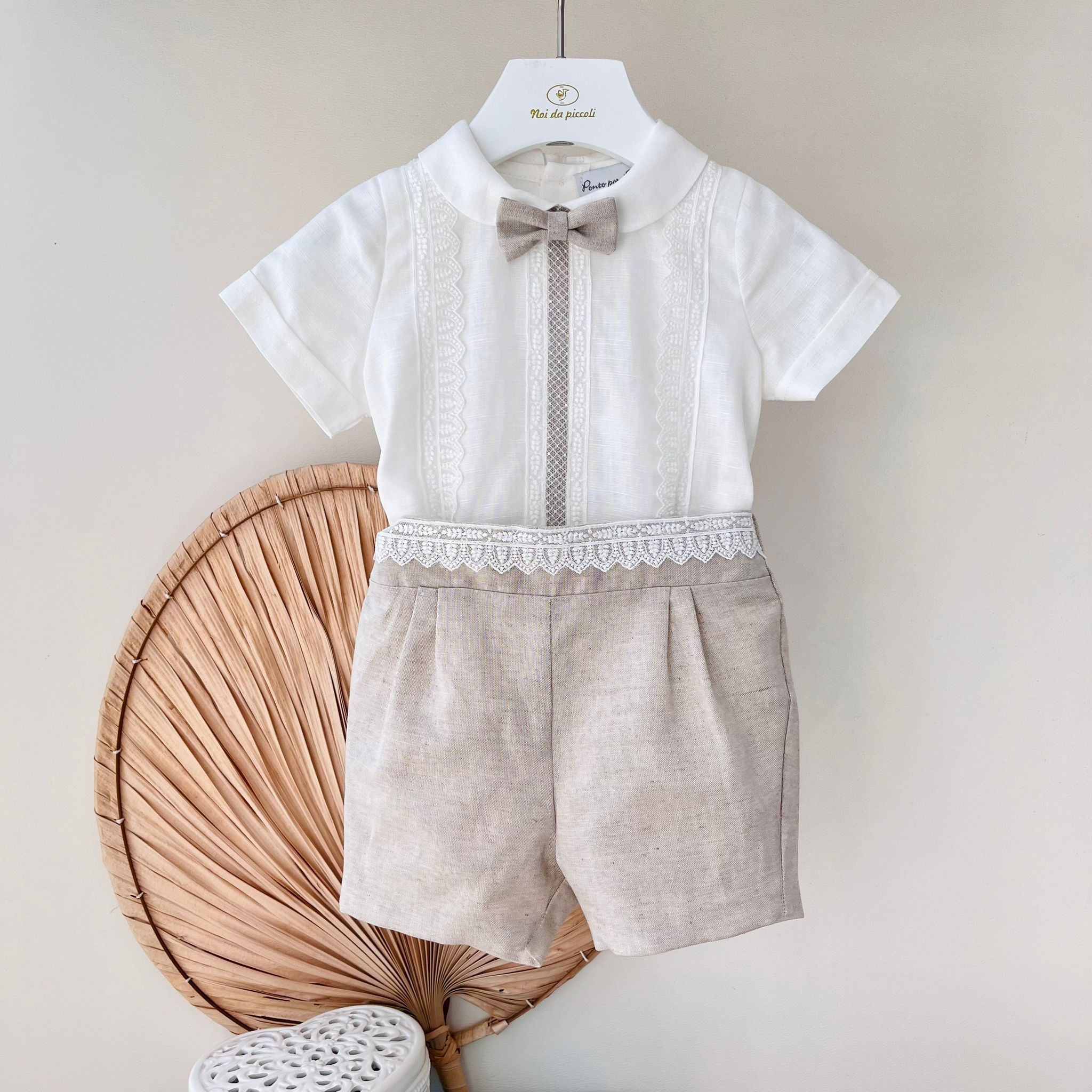 COMPLETO CERIMONIALE BEIGE - Noi da piccoli