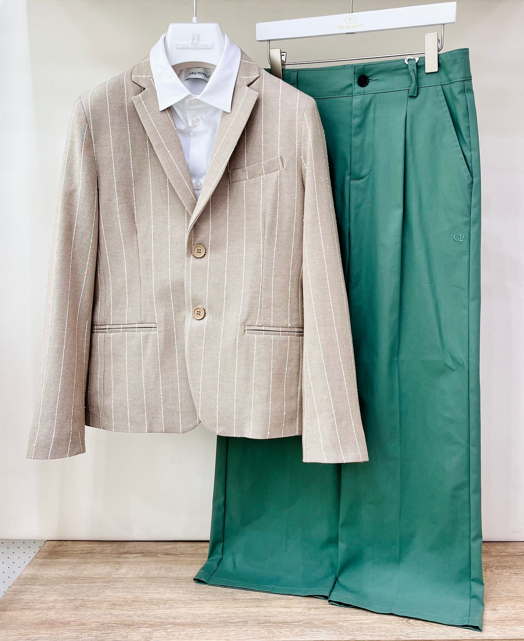 COMPLETO CERIMONIALE BEIGE - Noi da piccoli