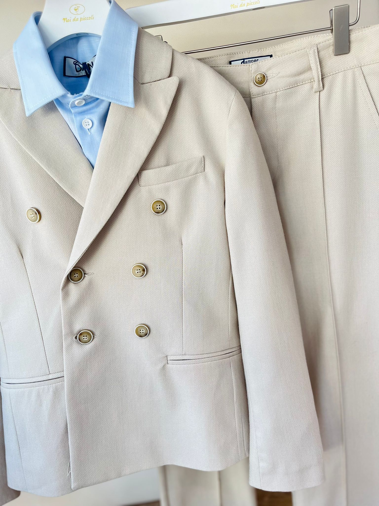 COMPLETO CERIMONIALE BEIGE - Noi da piccoli