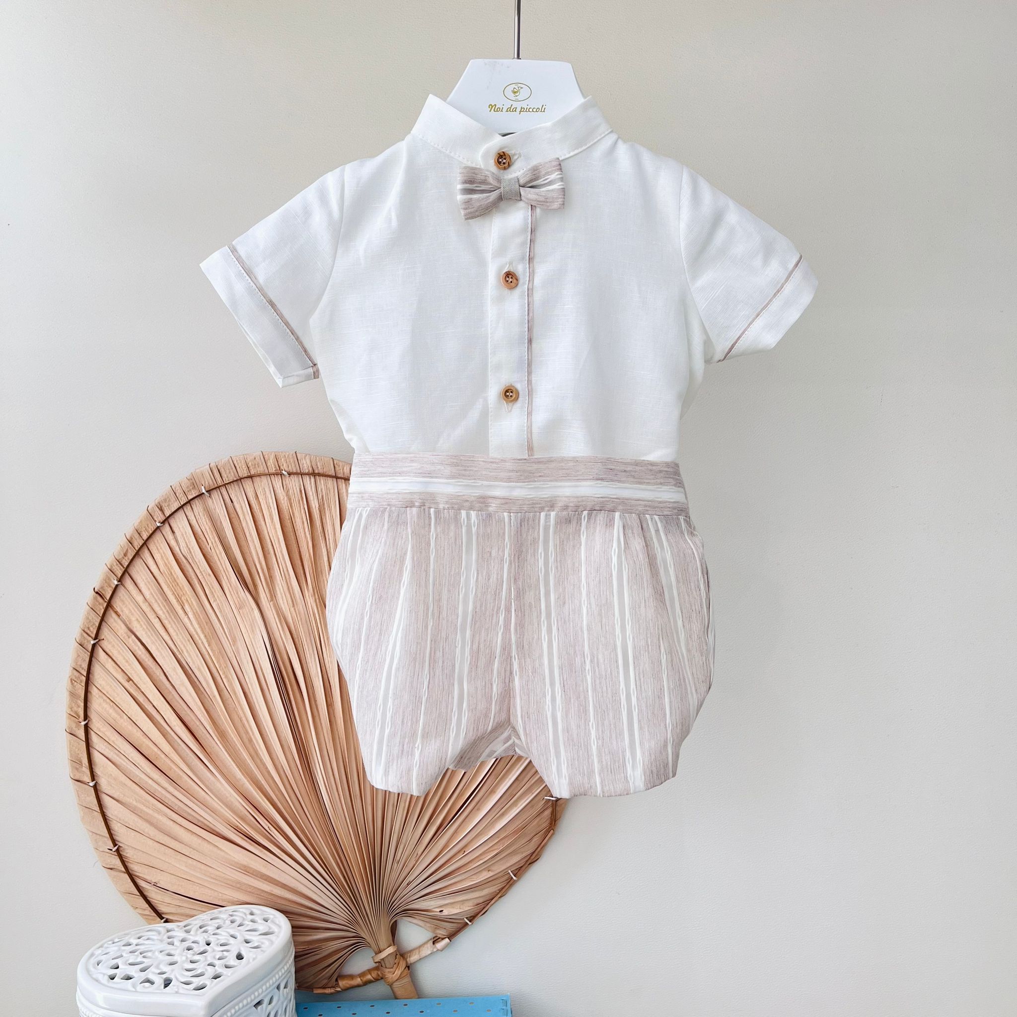 COMPLETO CERIMONIALE BEIGE - Noi da piccoli