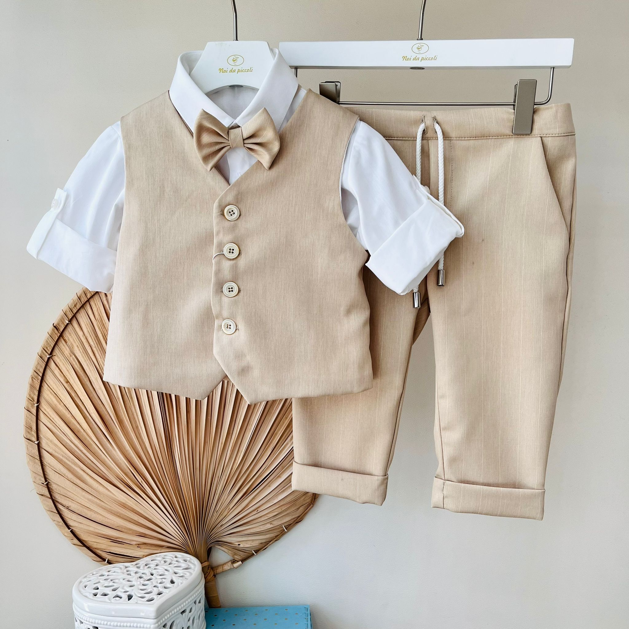 COMPLETO CERIMONIALE BEIGE - Noi da piccoli