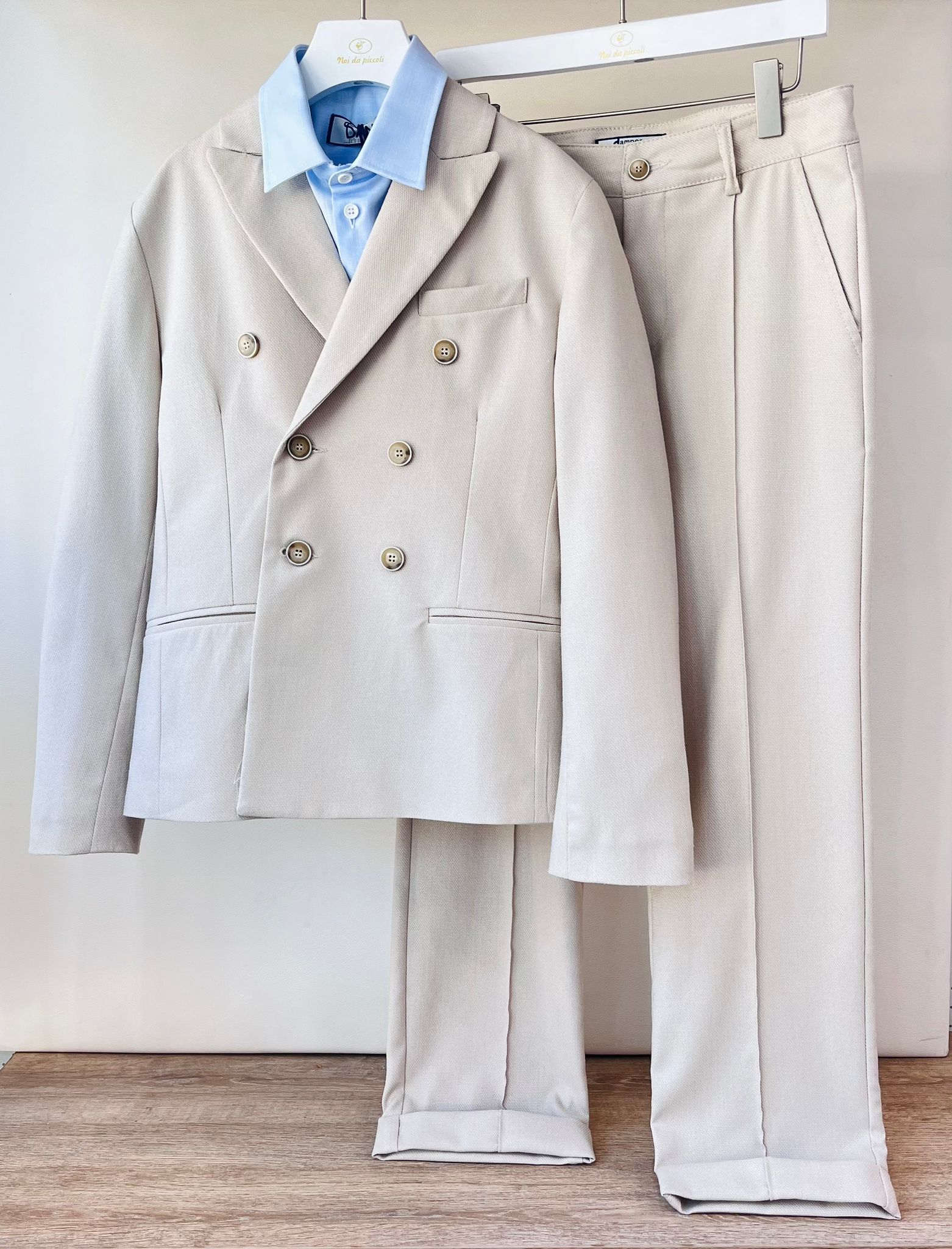 COMPLETO CERIMONIALE BEIGE - Noi da piccoli