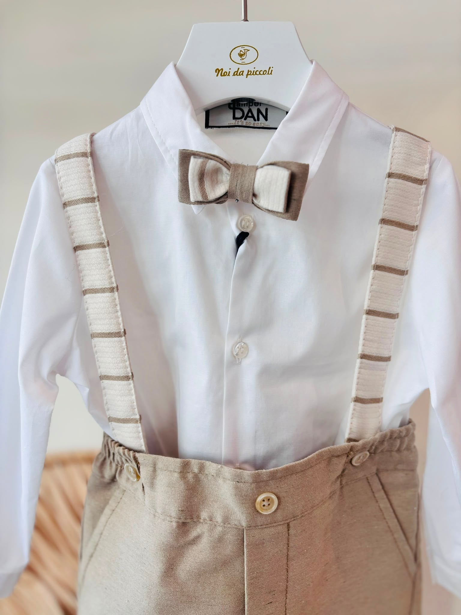 COMPLETO CERIMONIALE BEIGE - Noi da piccoli