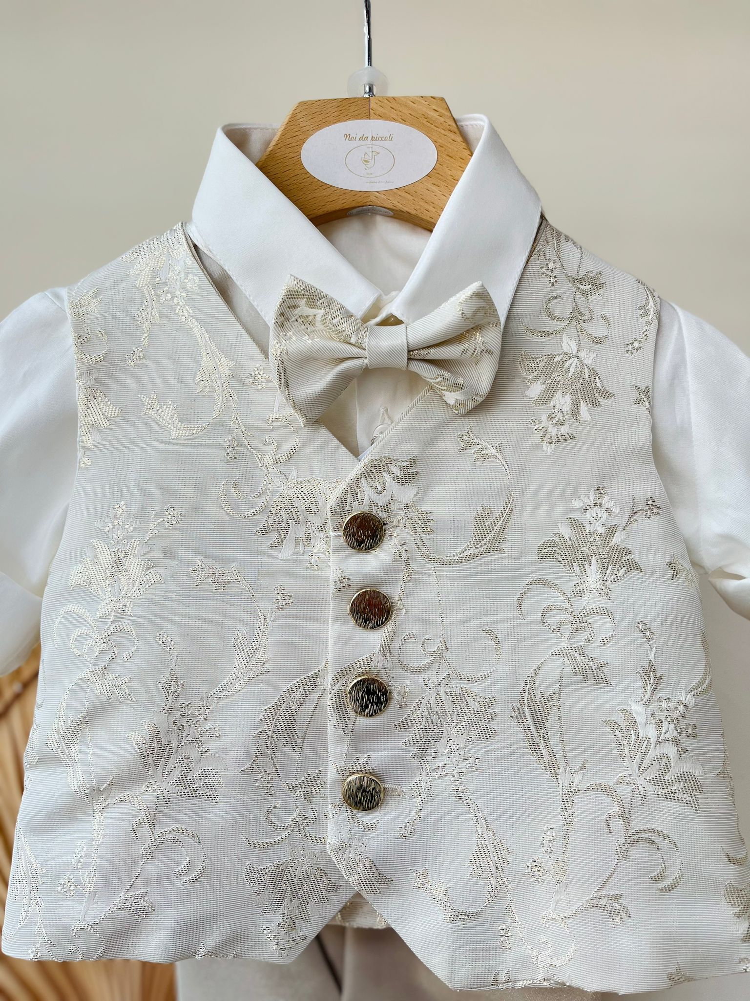 COMPLETO CERIMONIALE BEIGE - Noi da piccoli