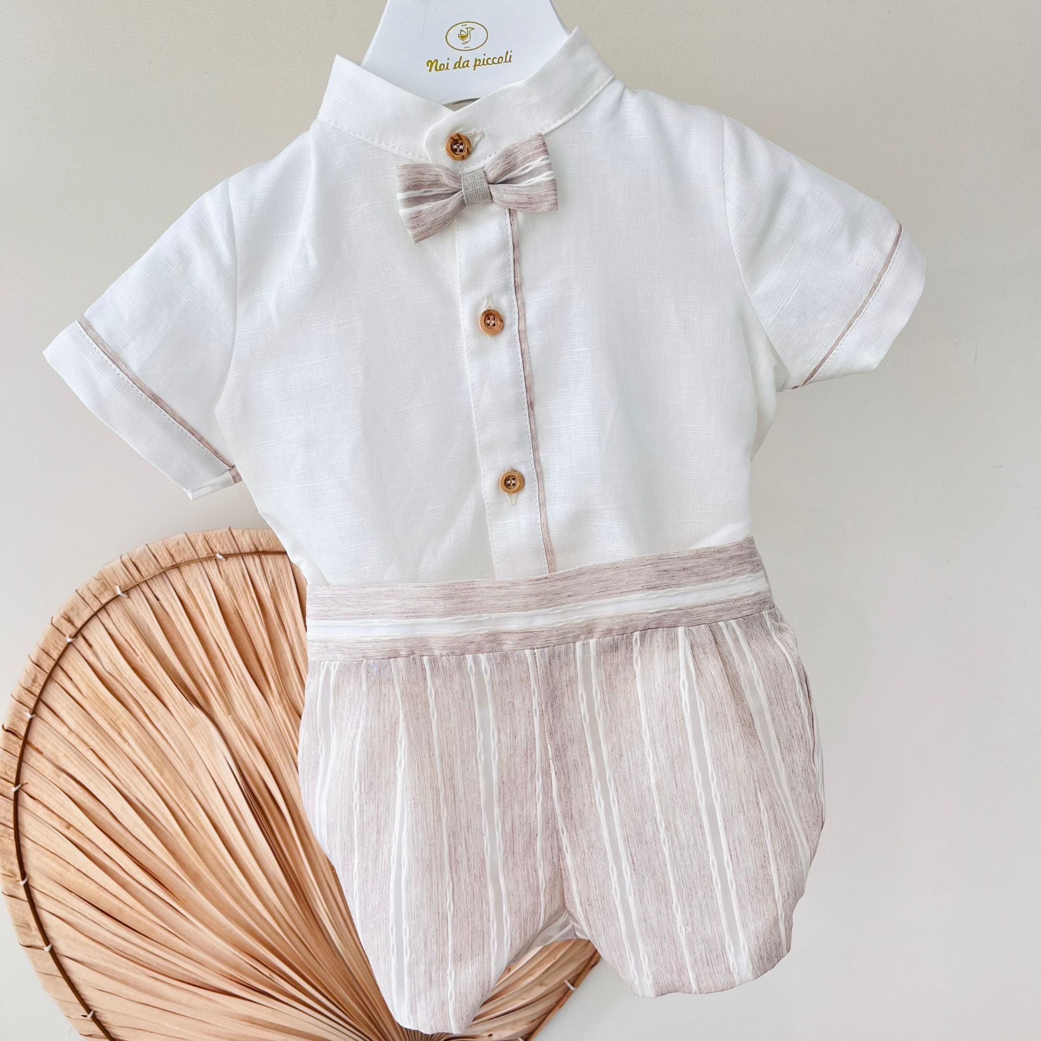 COMPLETO CERIMONIALE BEIGE - Noi da piccoli