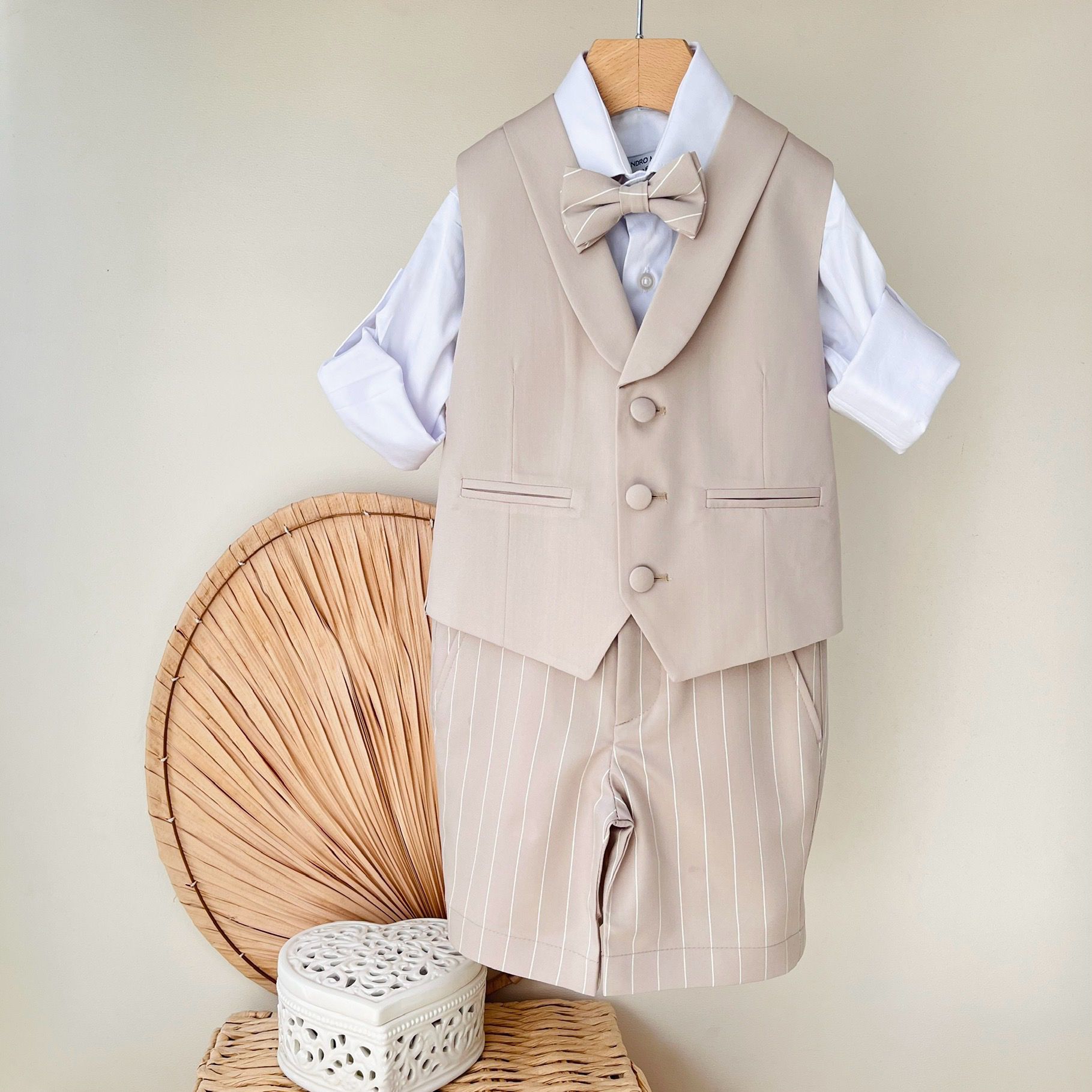 COMPLETO CERIMONIALE BEIGE - Noi da piccoli