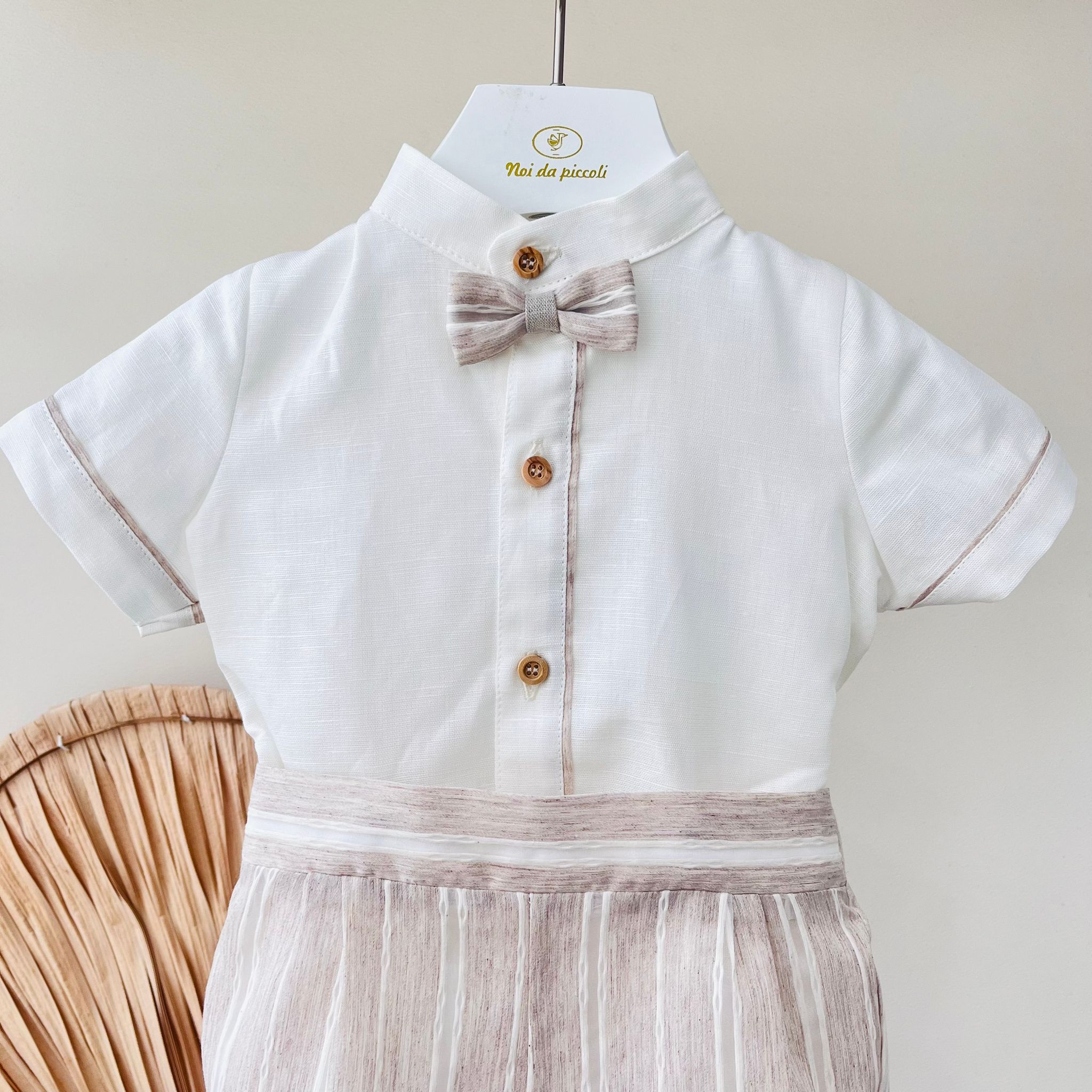 COMPLETO CERIMONIALE BEIGE - Noi da piccoli