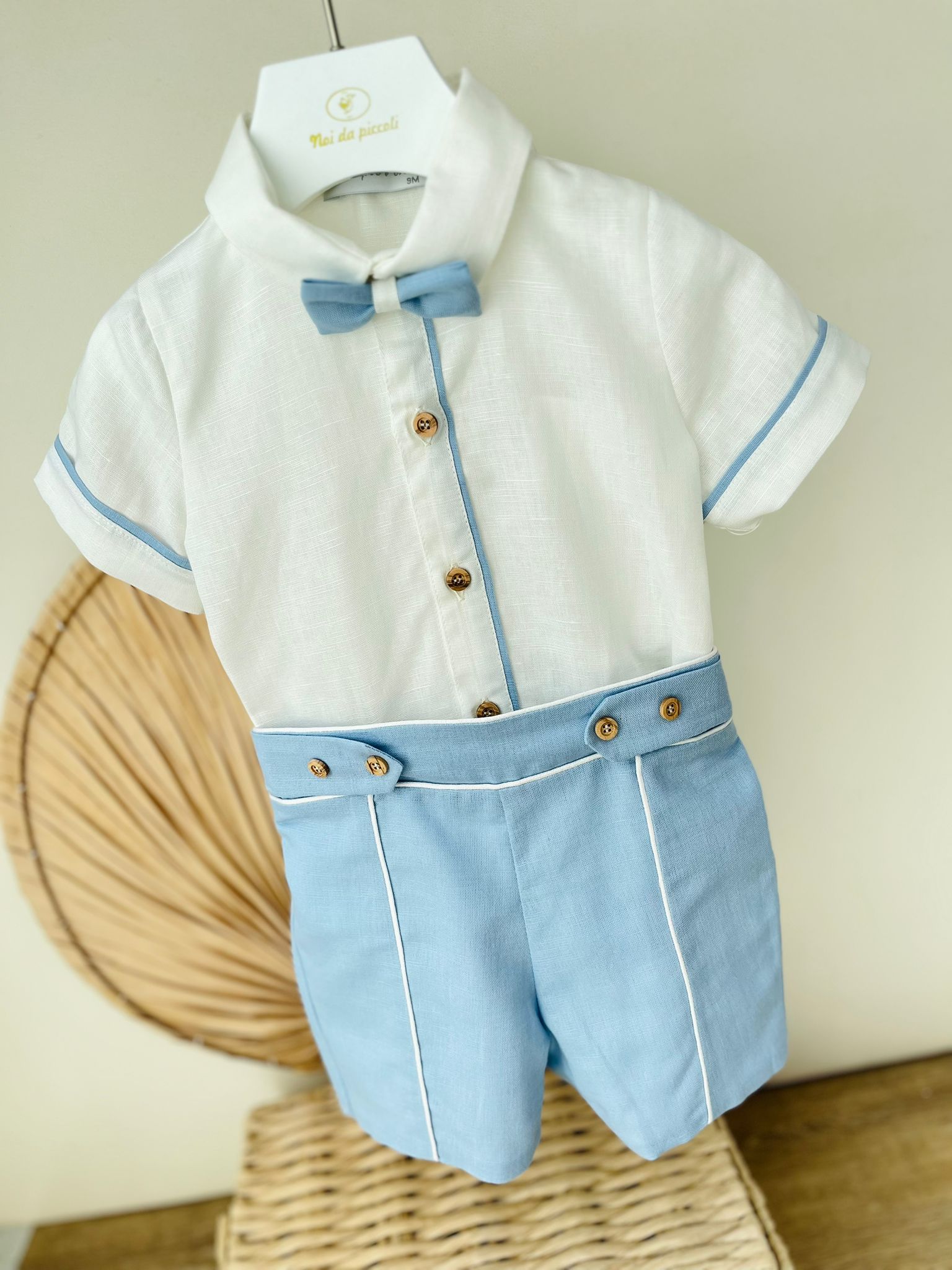 COMPLETO CERIMONIALE BIANCO CIELO - Noi da piccoli