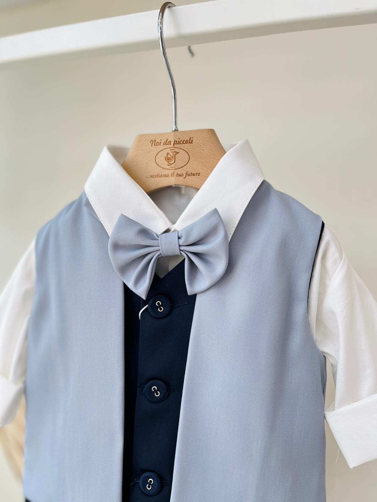 COMPLETO CERIMONIALE BLU E CIELO - Noi da piccoli