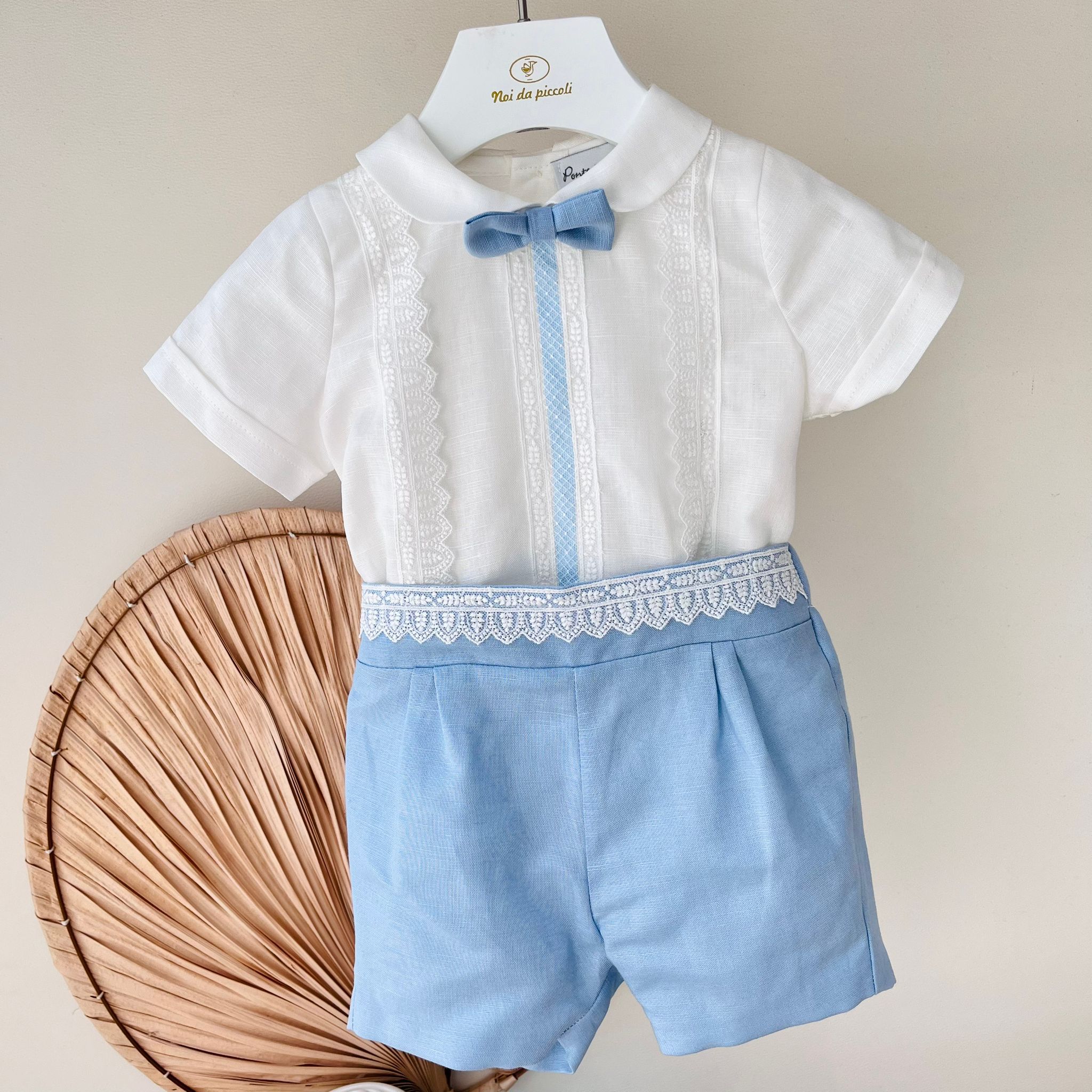 COMPLETO CERIMONIALE CIELO - Noi da piccoli