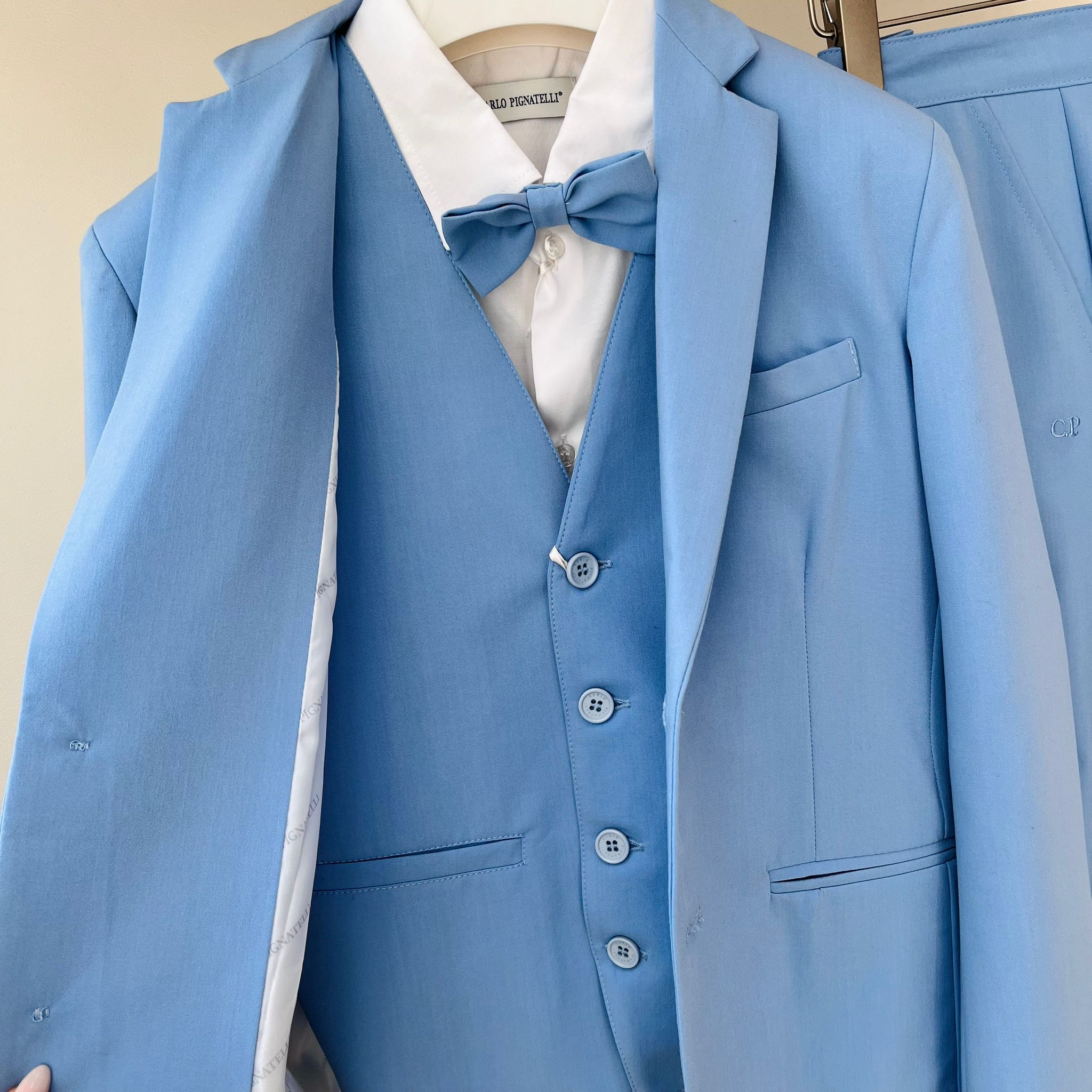 COMPLETO CERIMONIALE CIELO - Noi da piccoli