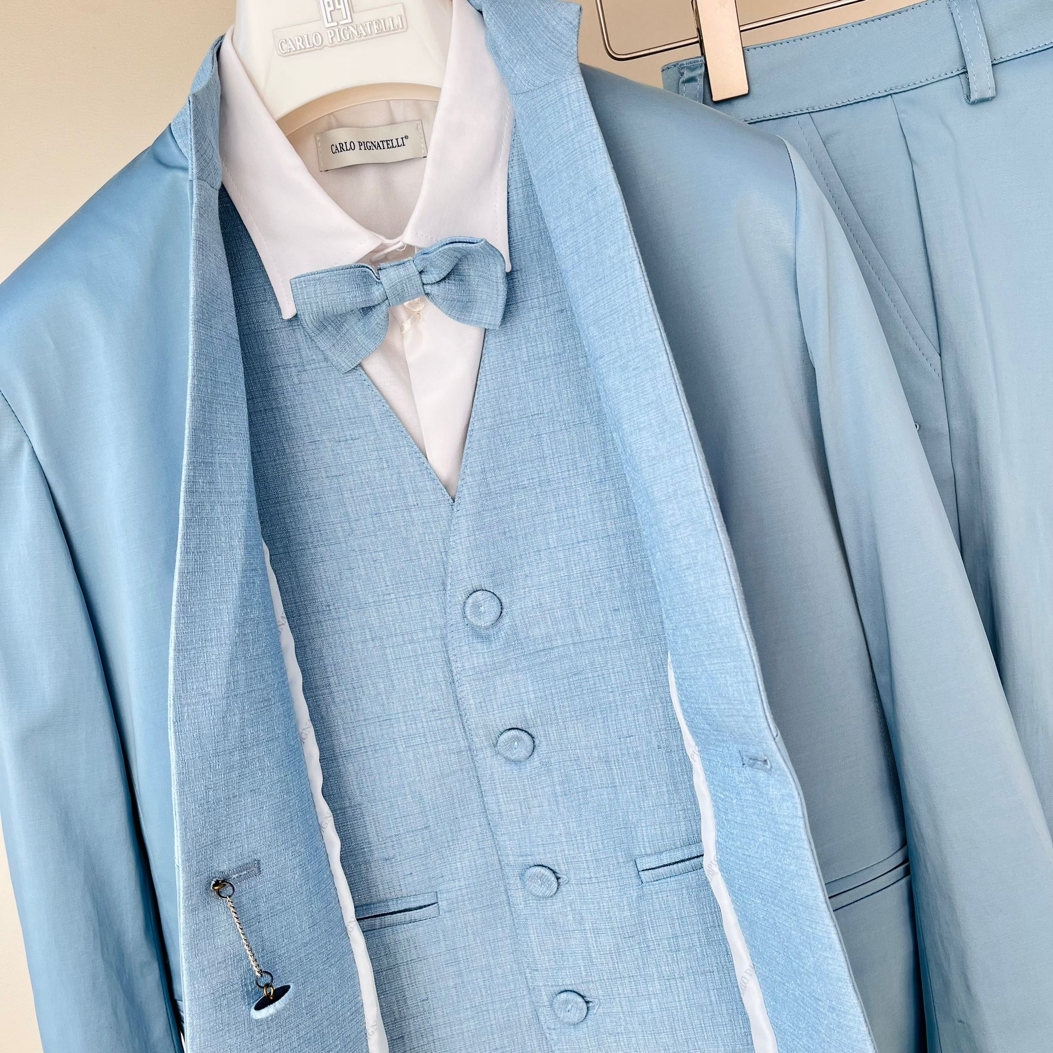 COMPLETO CERIMONIALE CIELO - Noi da piccoli