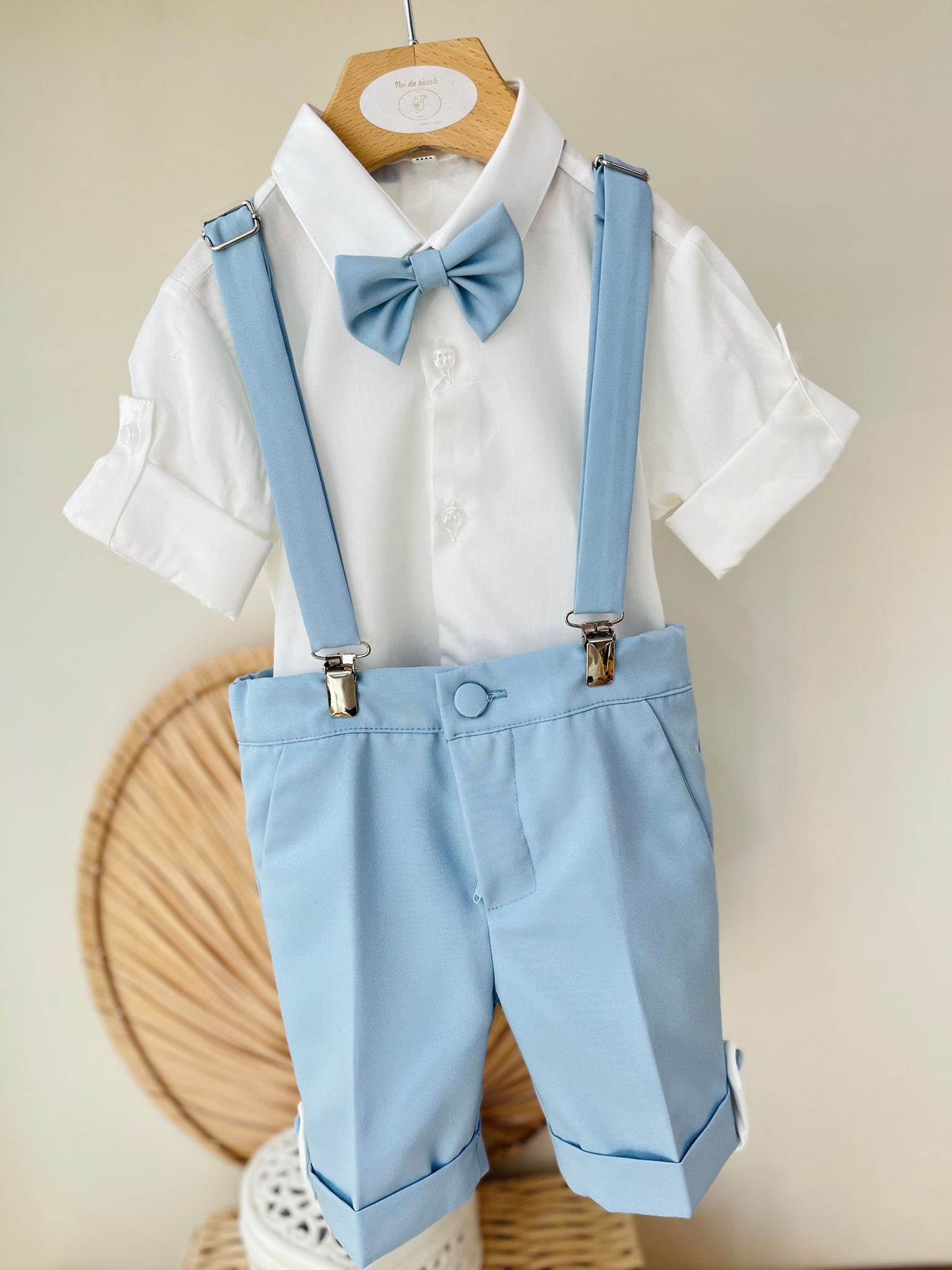 COMPLETO CERIMONIALE CIELO - Noi da piccoli