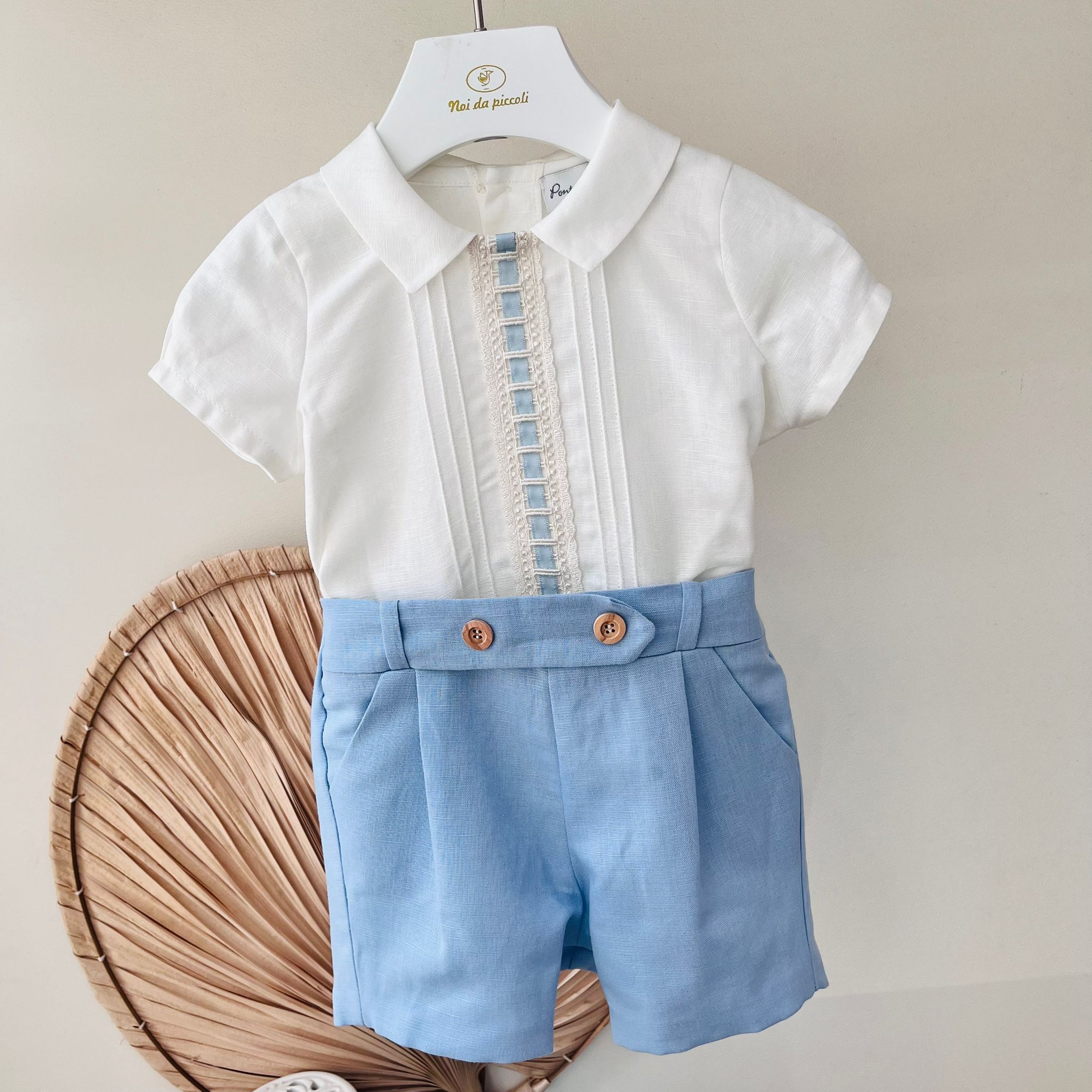 COMPLETO CERIMONIALE CIELO - Noi da piccoli