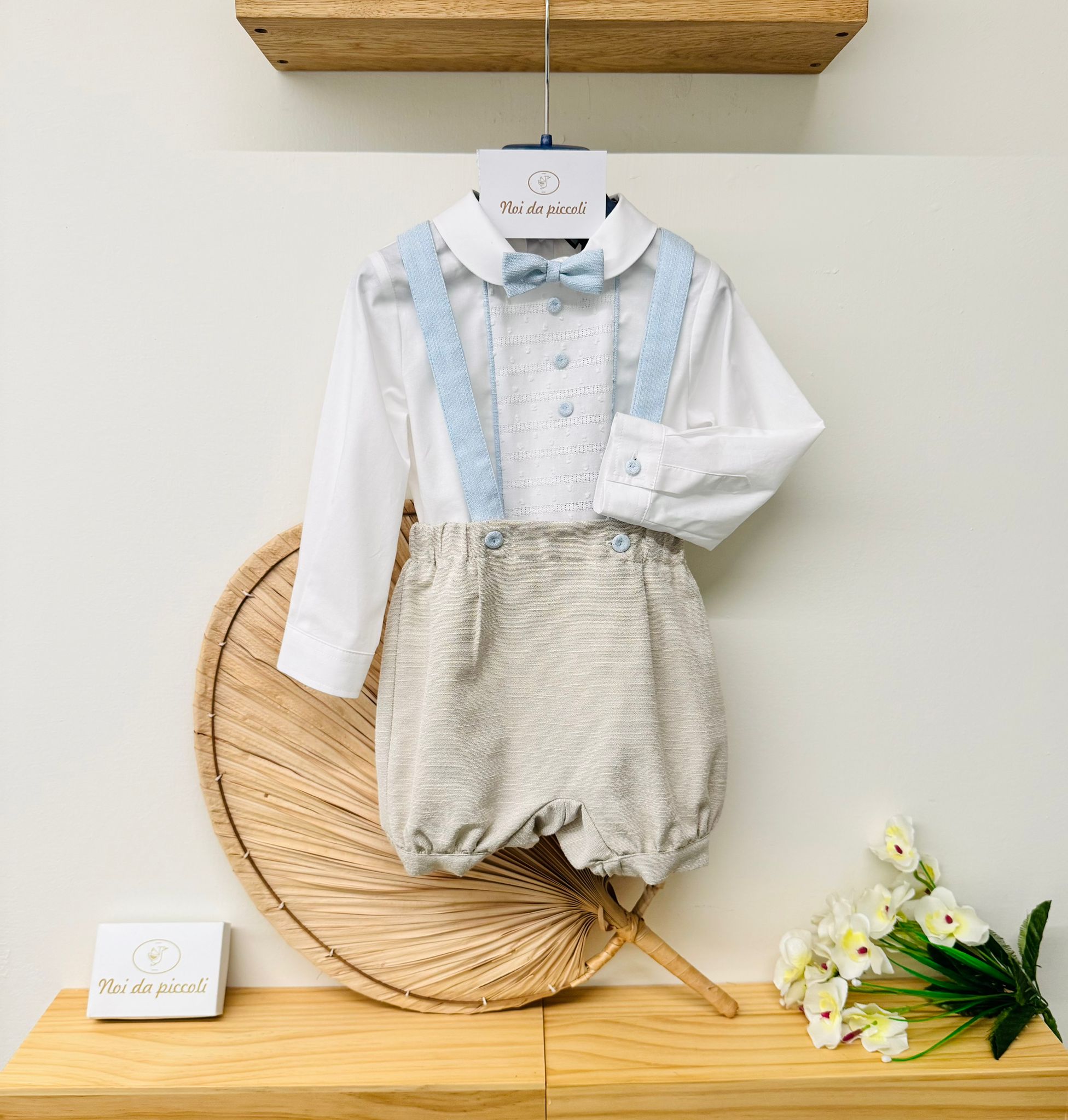 COMPLETO CERIMONIALE DAVIDE BEIGE - Noi da piccoli
