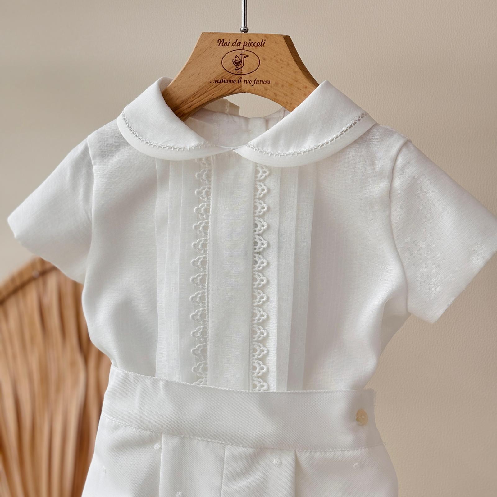 COMPLETO CERIMONIALE ENEA Bianco - Noi da piccoli