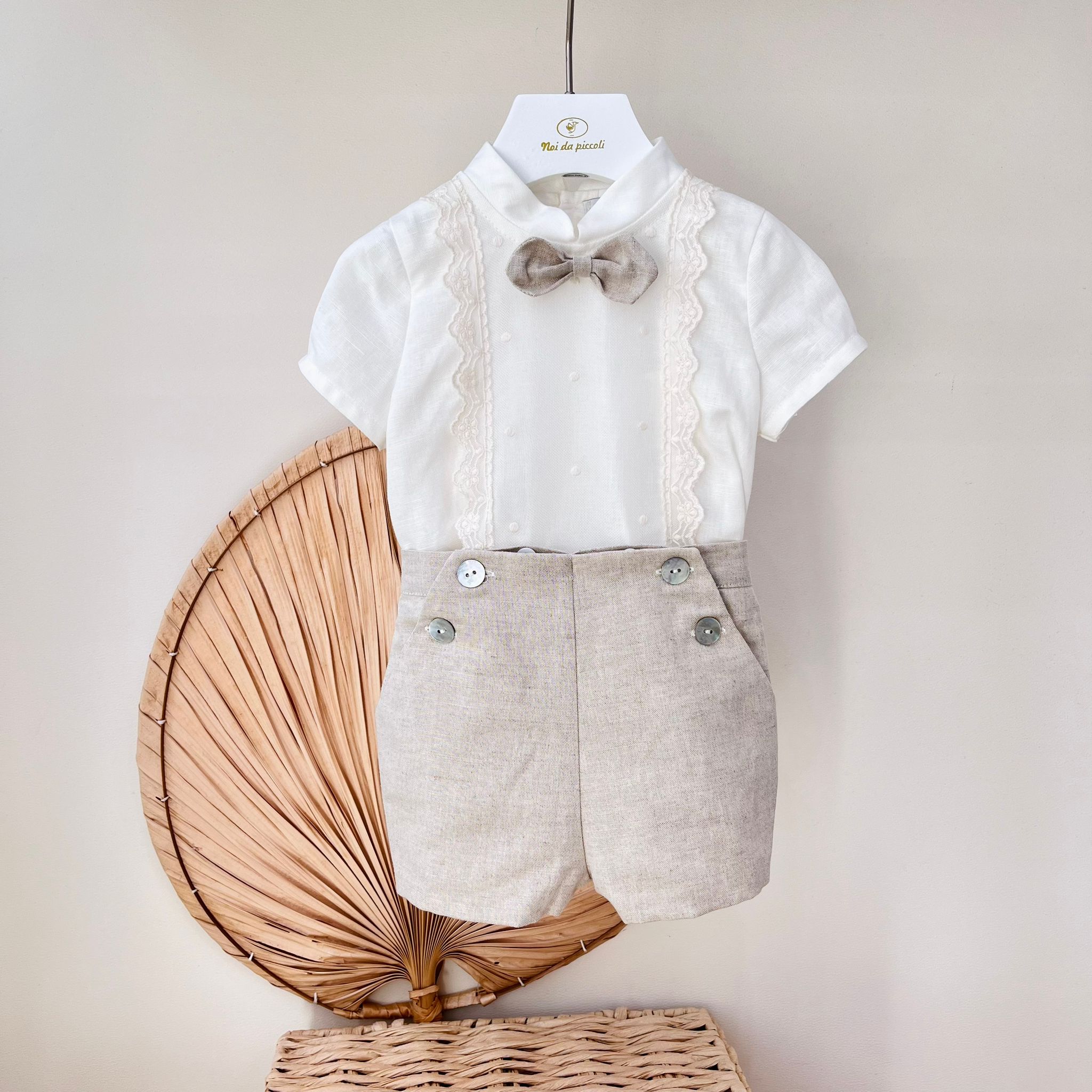 COMPLETO CERIMONIALE FIL BEIGE - Noi da piccoli