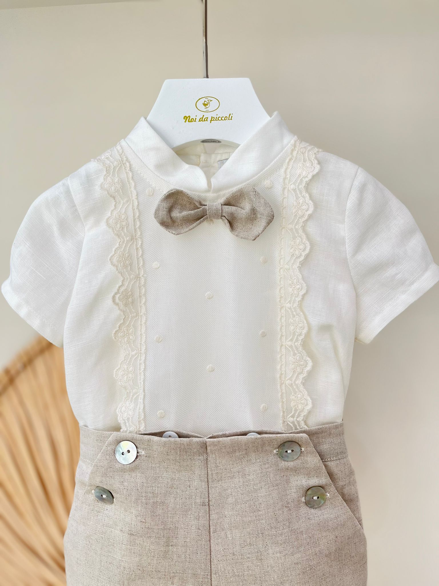 COMPLETO CERIMONIALE FIL BEIGE - Noi da piccoli