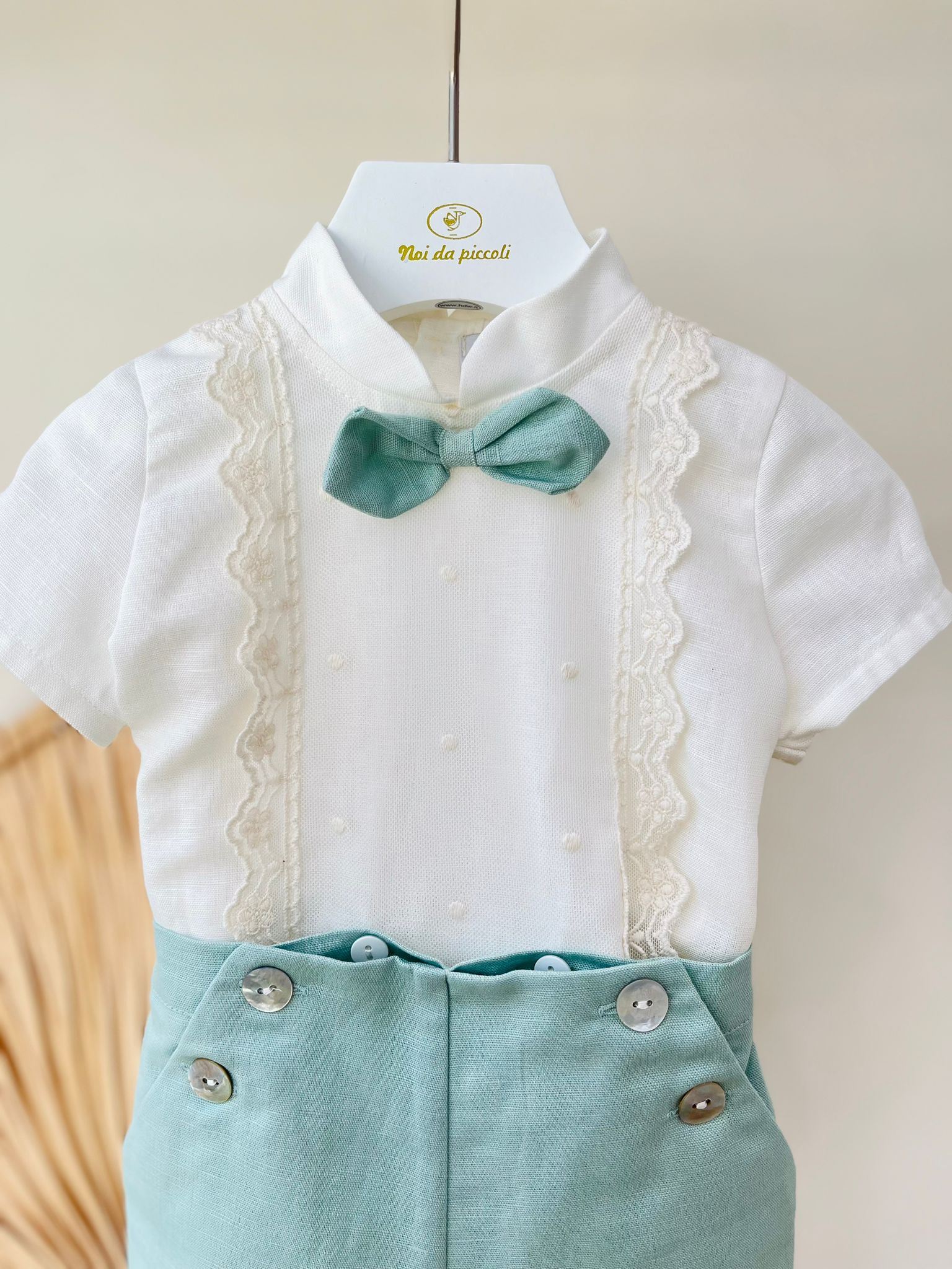 COMPLETO CERIMONIALE FIL SALVIA - Noi da piccoli