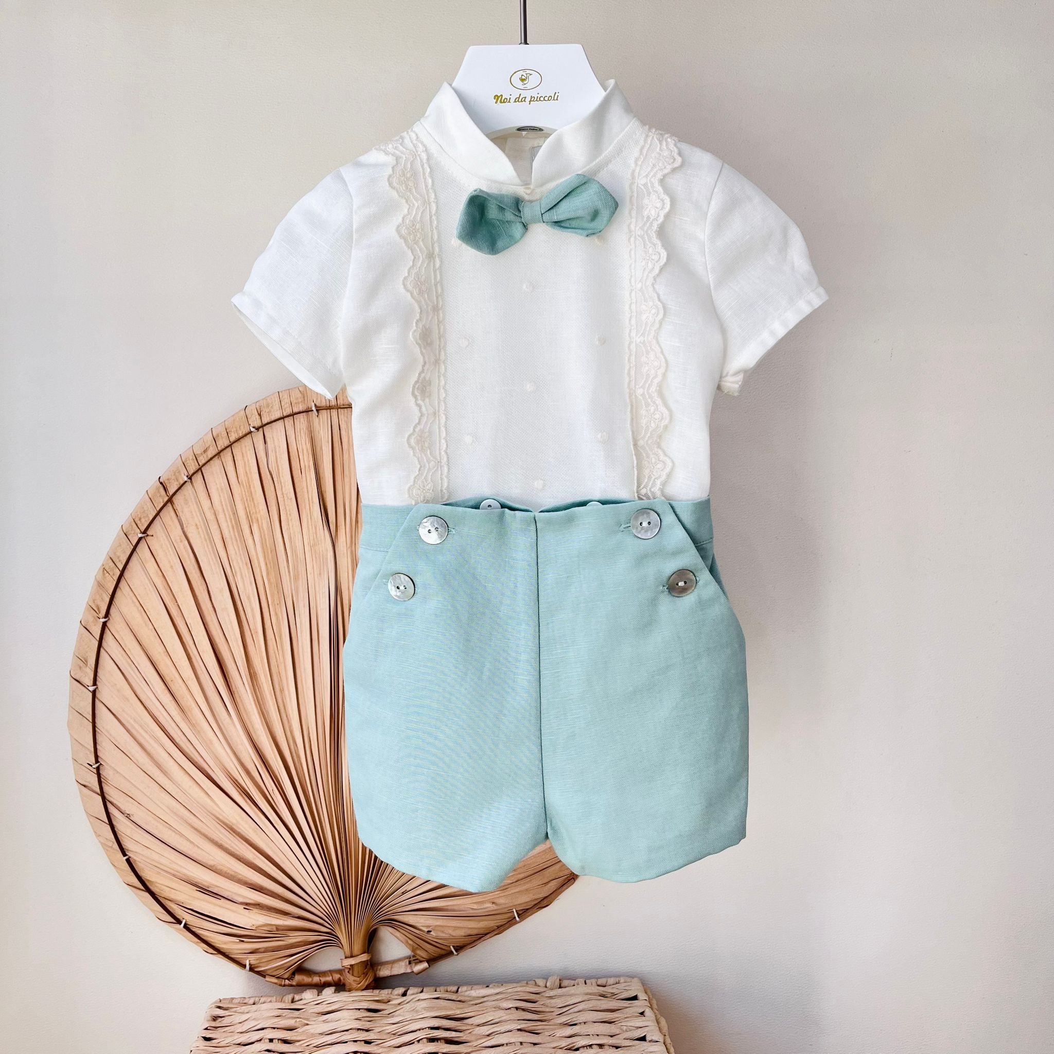 COMPLETO CERIMONIALE FIL SALVIA - Noi da piccoli