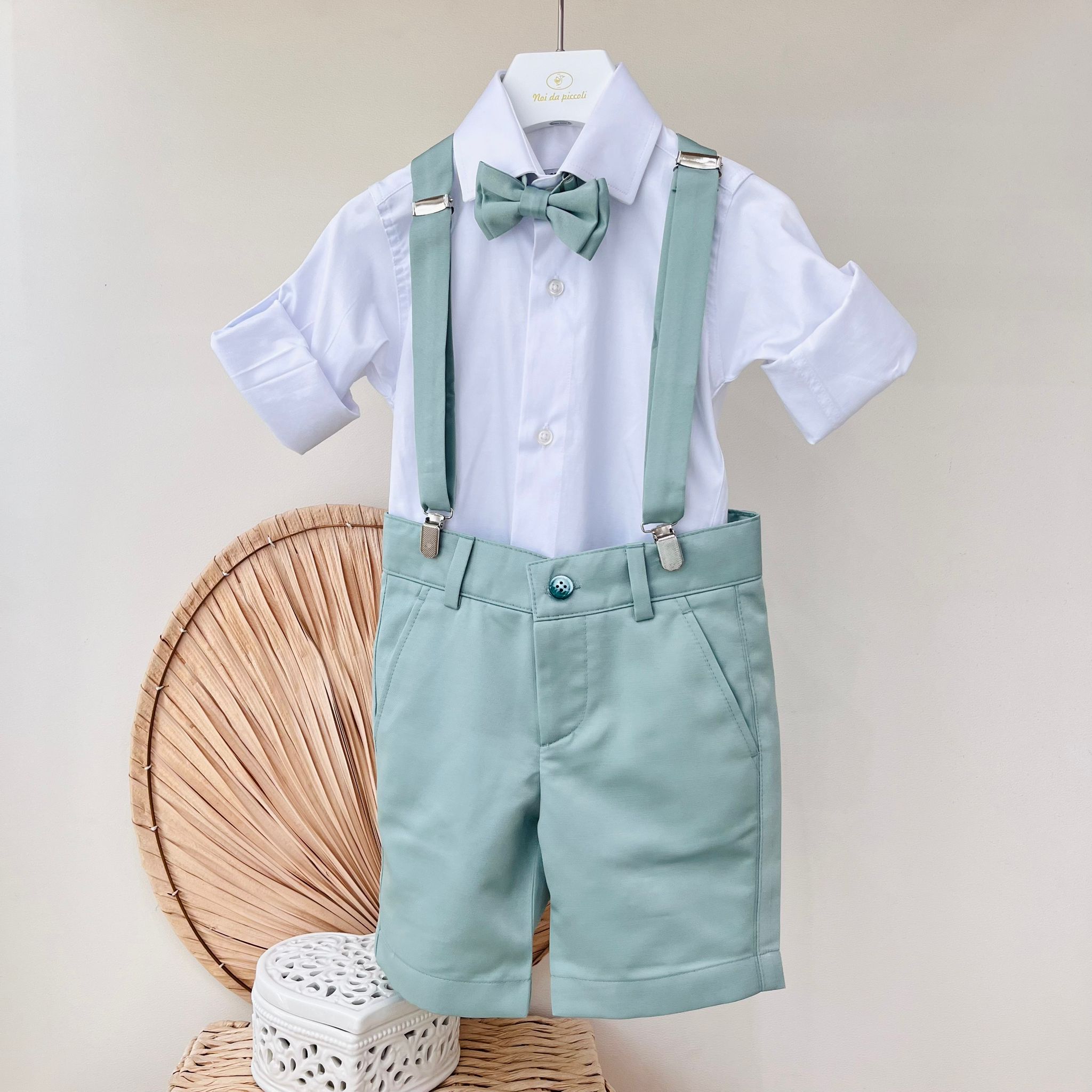 COMPLETO CERIMONIALE VERDE - Noi da piccoli