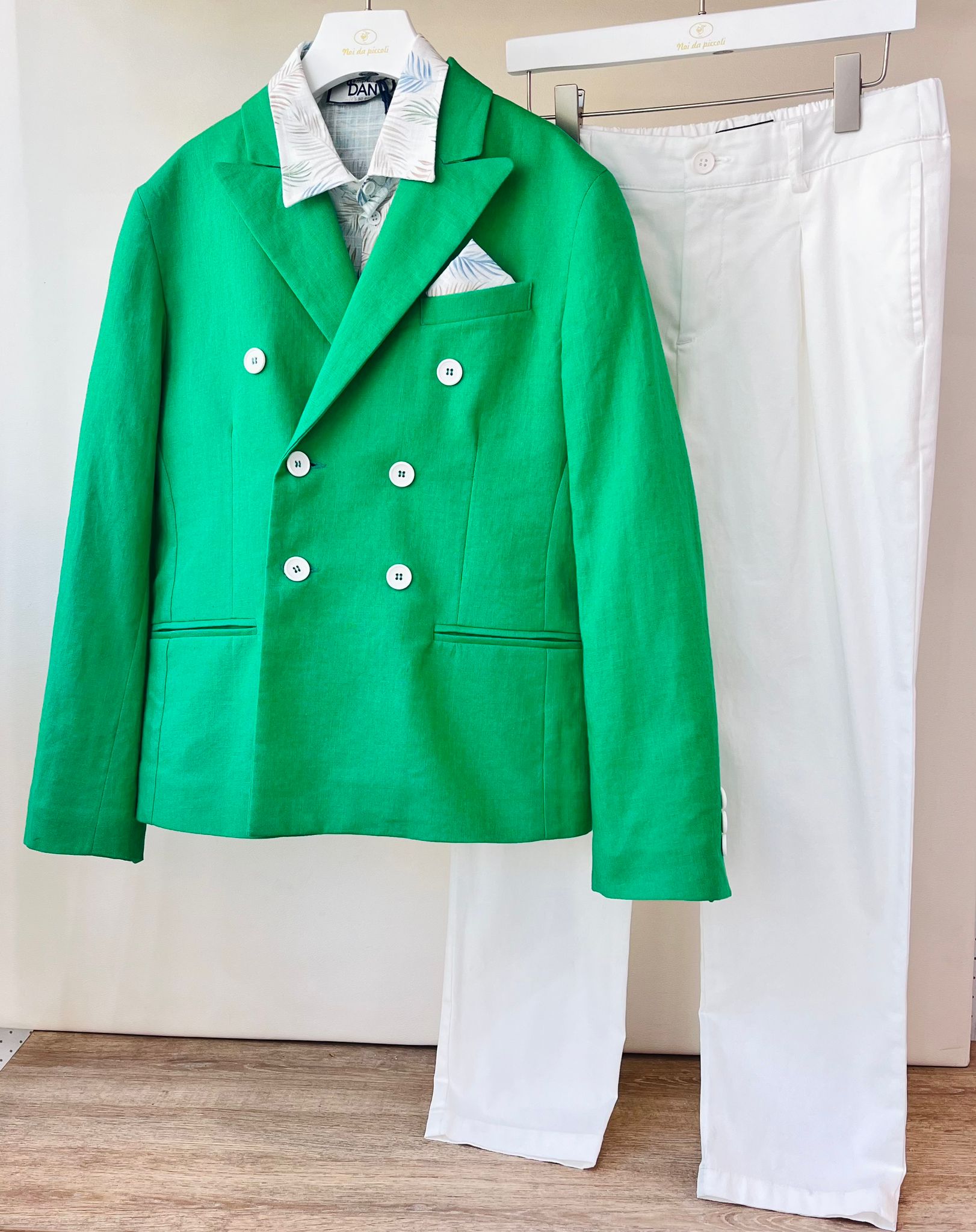 COMPLETO CERIMONIALE VERDE - Noi da piccoli