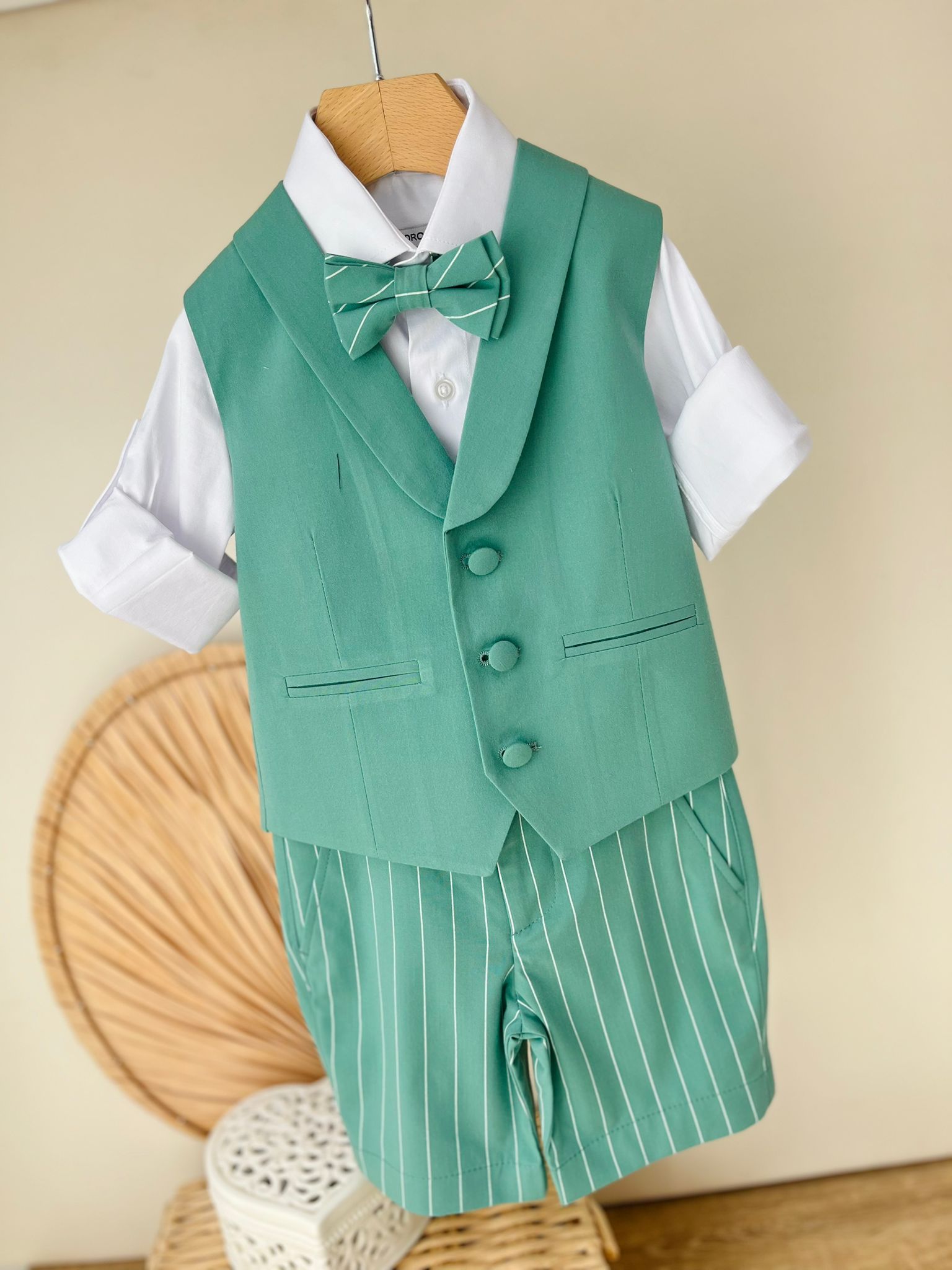 COMPLETO CERIMONIALE VERDE - Noi da piccoli