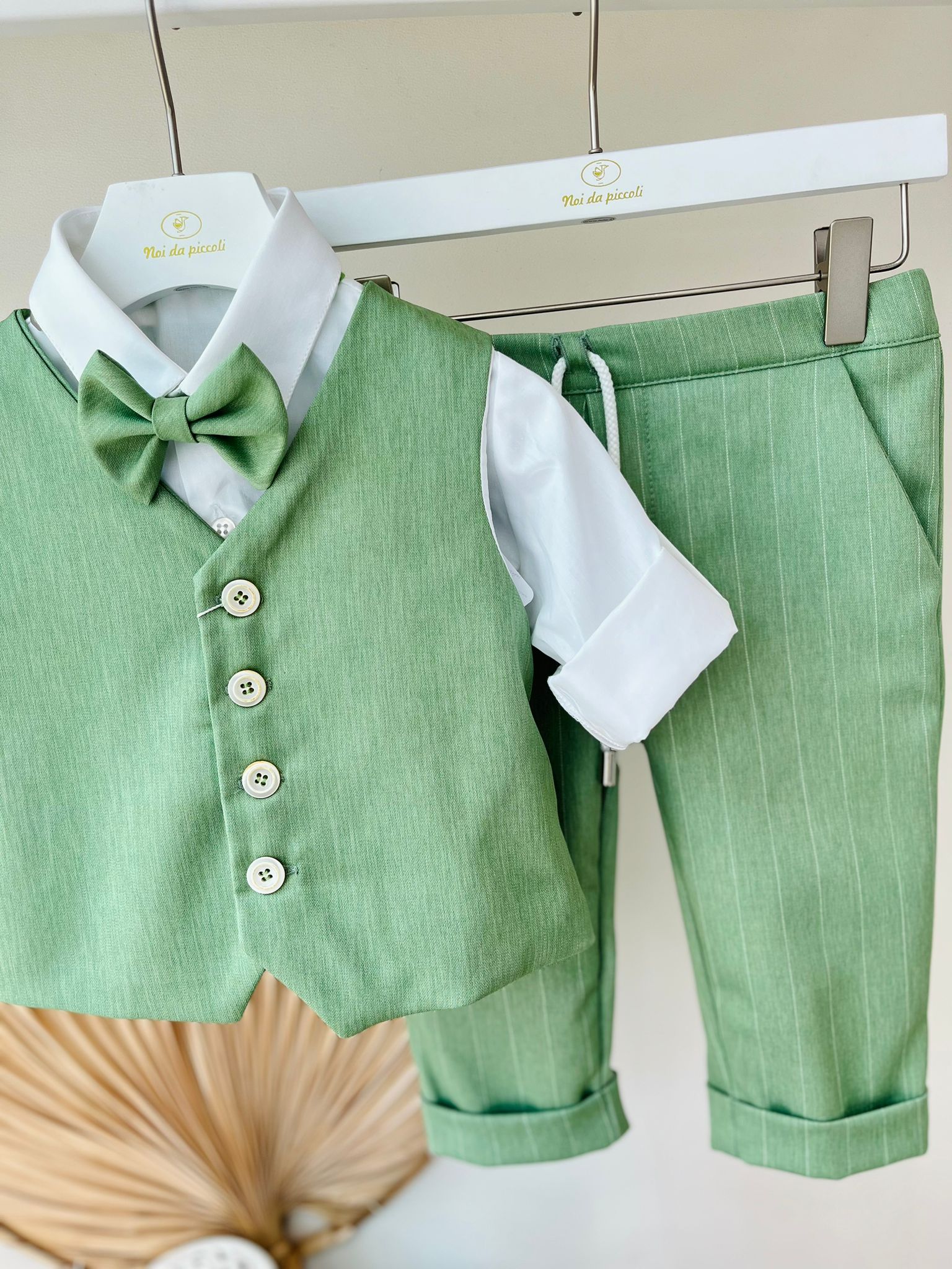 COMPLETO CERIMONIALE VERDE - Noi da piccoli
