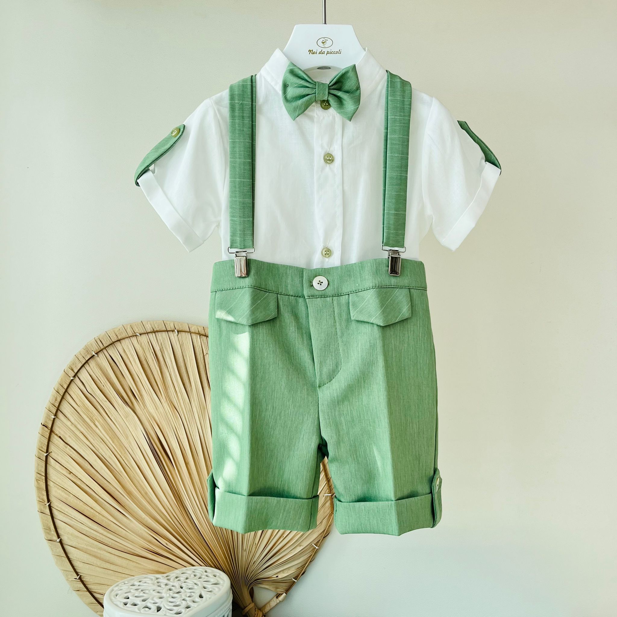 COMPLETO CERIMONIALE VERDE - Noi da piccoli