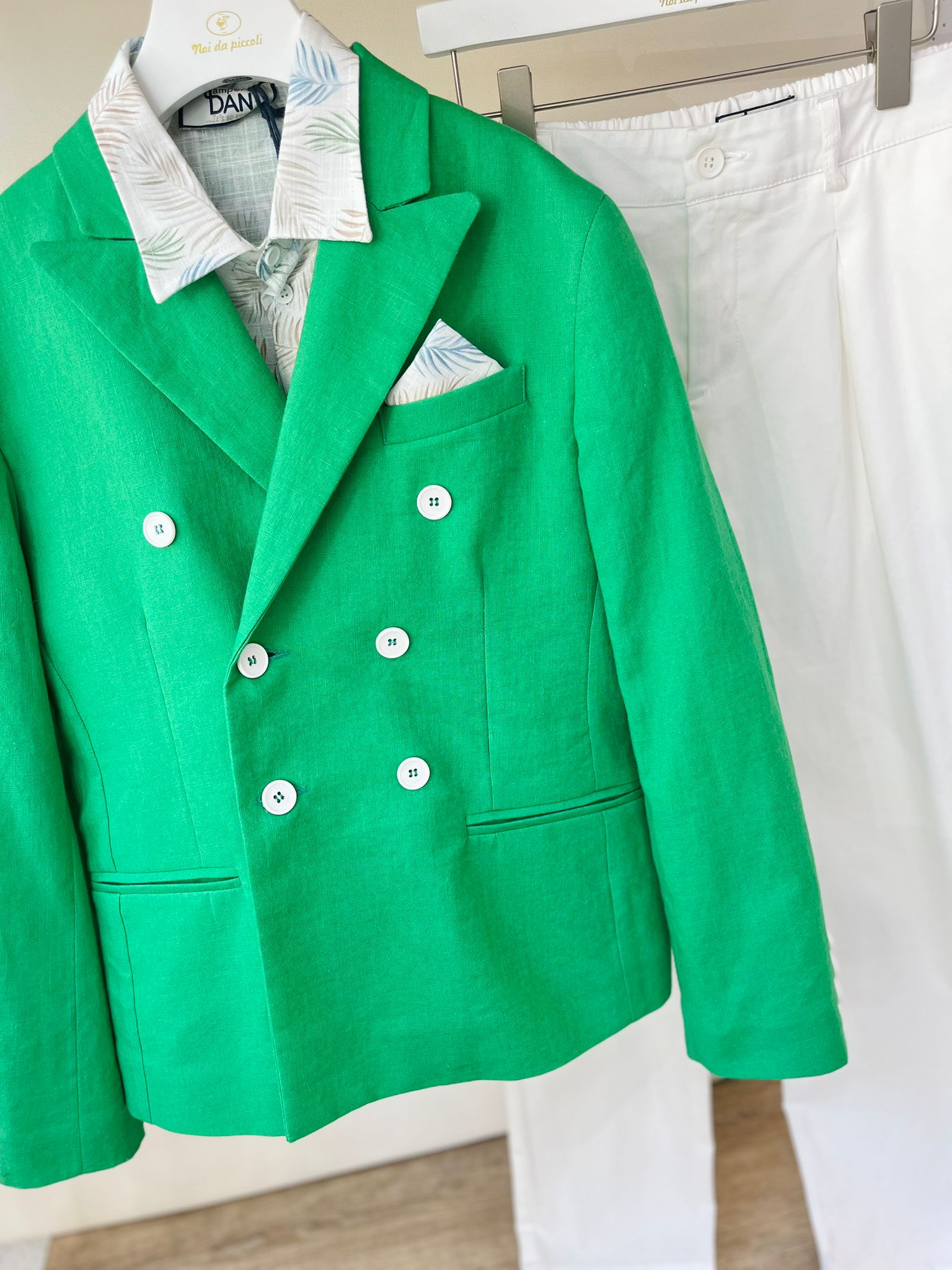 COMPLETO CERIMONIALE VERDE - Noi da piccoli