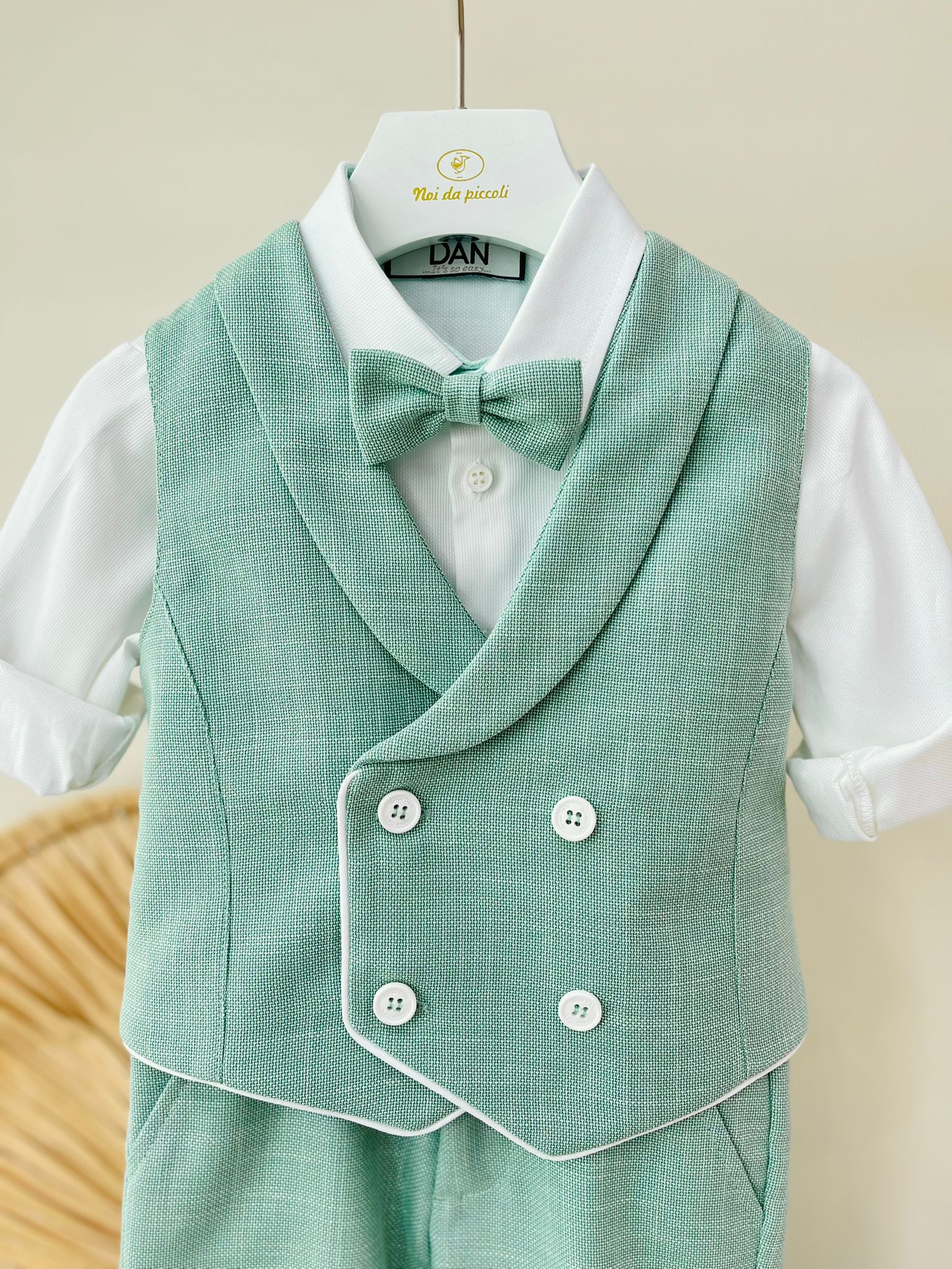 COMPLETO CERIMONIALE VERDE - Noi da piccoli