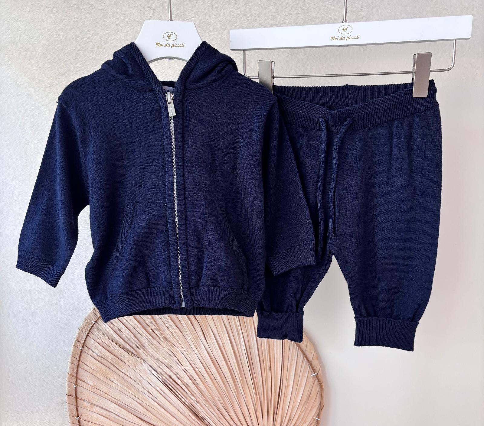 COMPLETO COTONE CALDO BLU NAVY - Noi da piccoli