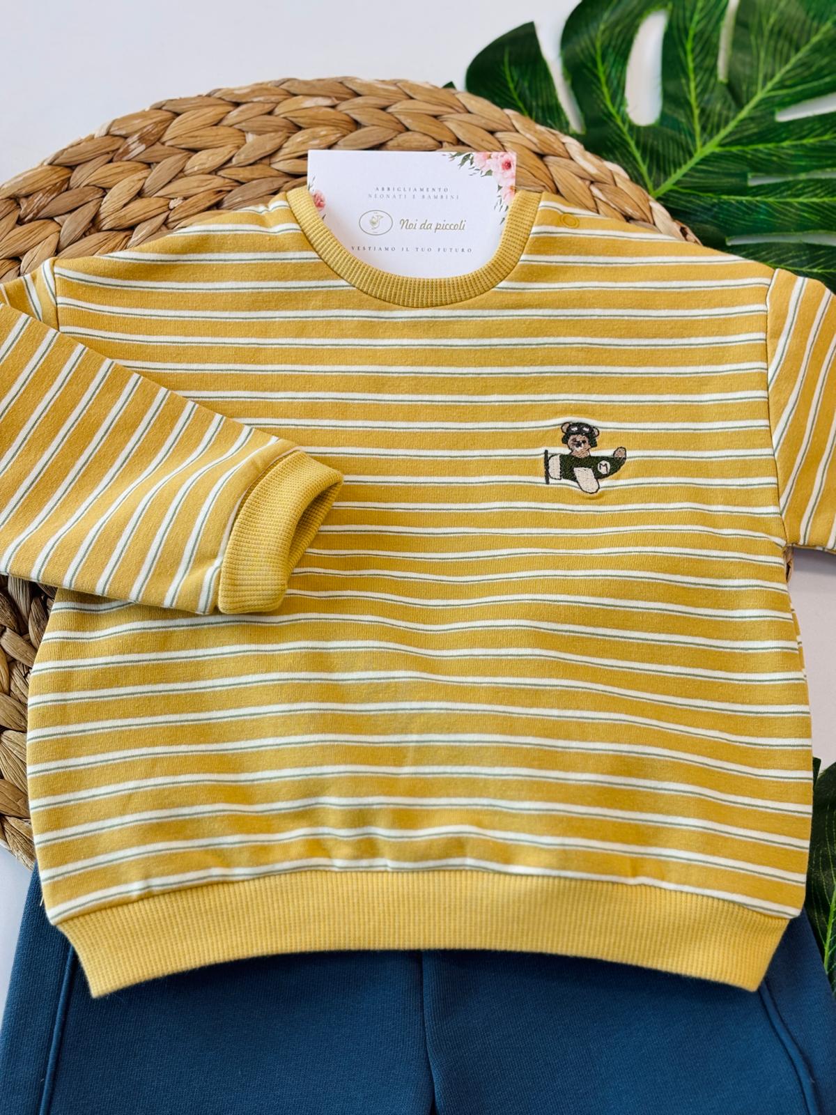 COMPLETO COTONE CALDO GIALLO - Noi da piccoli