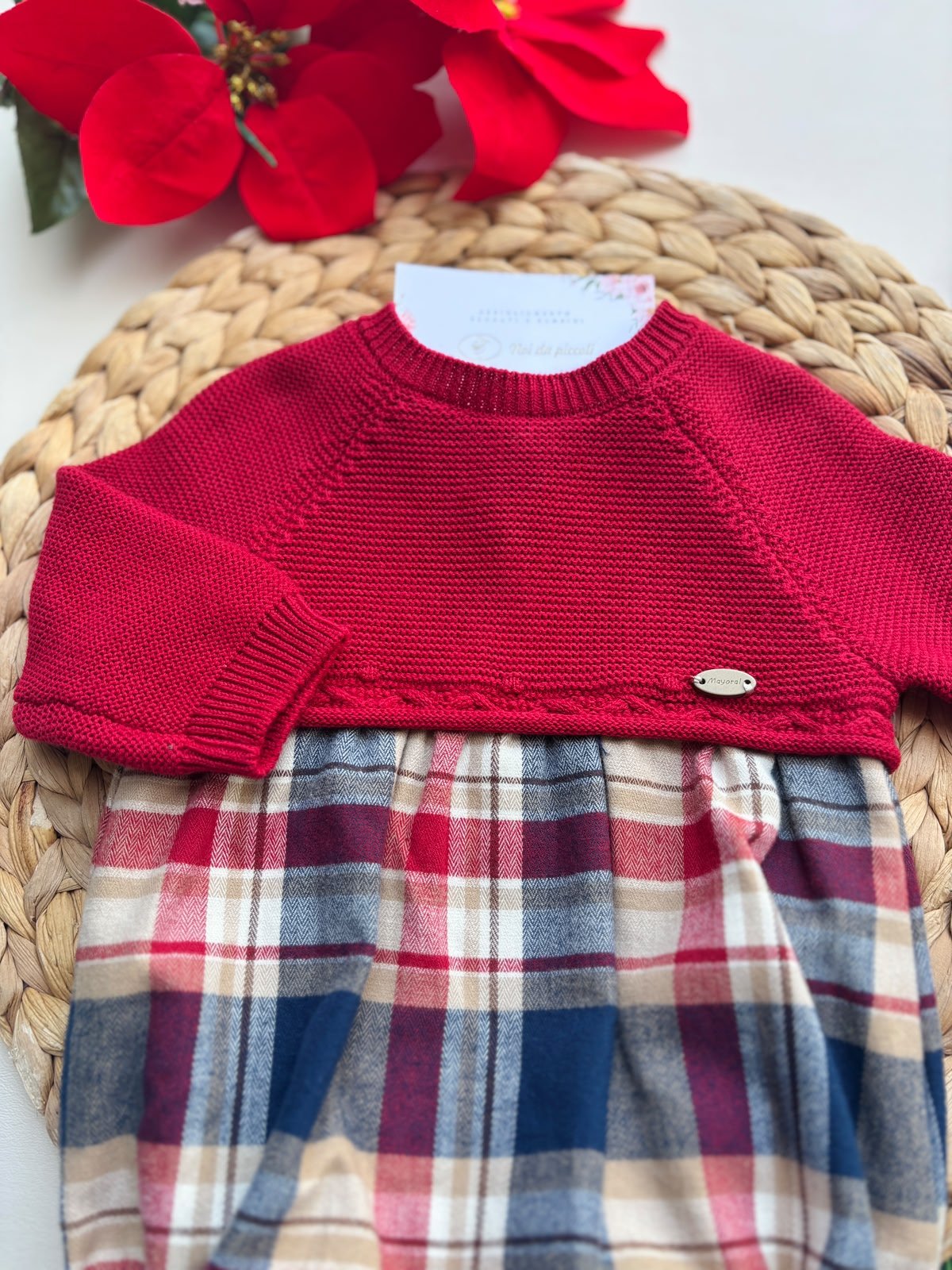 COMPLETO COTONE CALDO ROSSO - Noi da piccoli