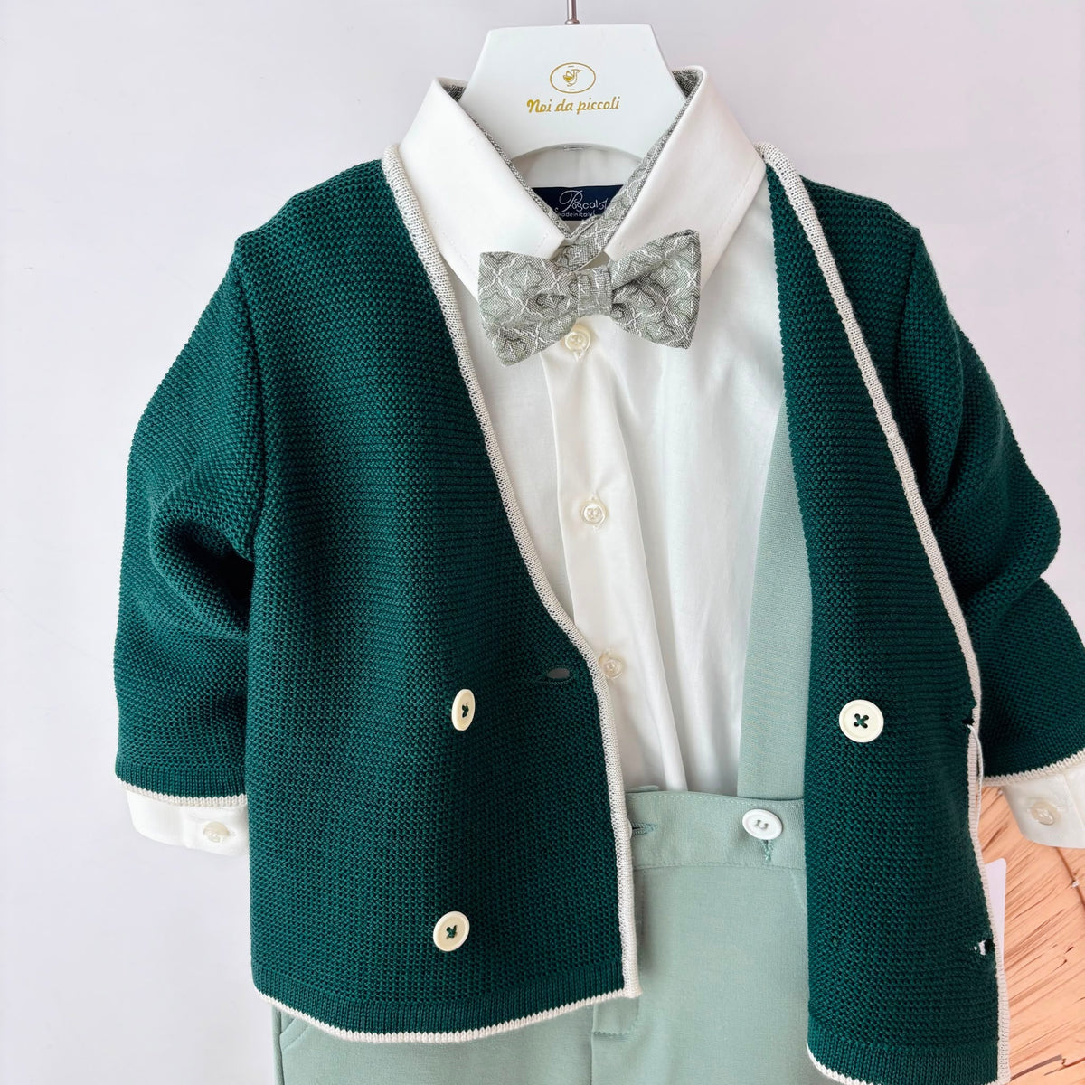 Completo Elegante Verde Evi - Noi da piccoli