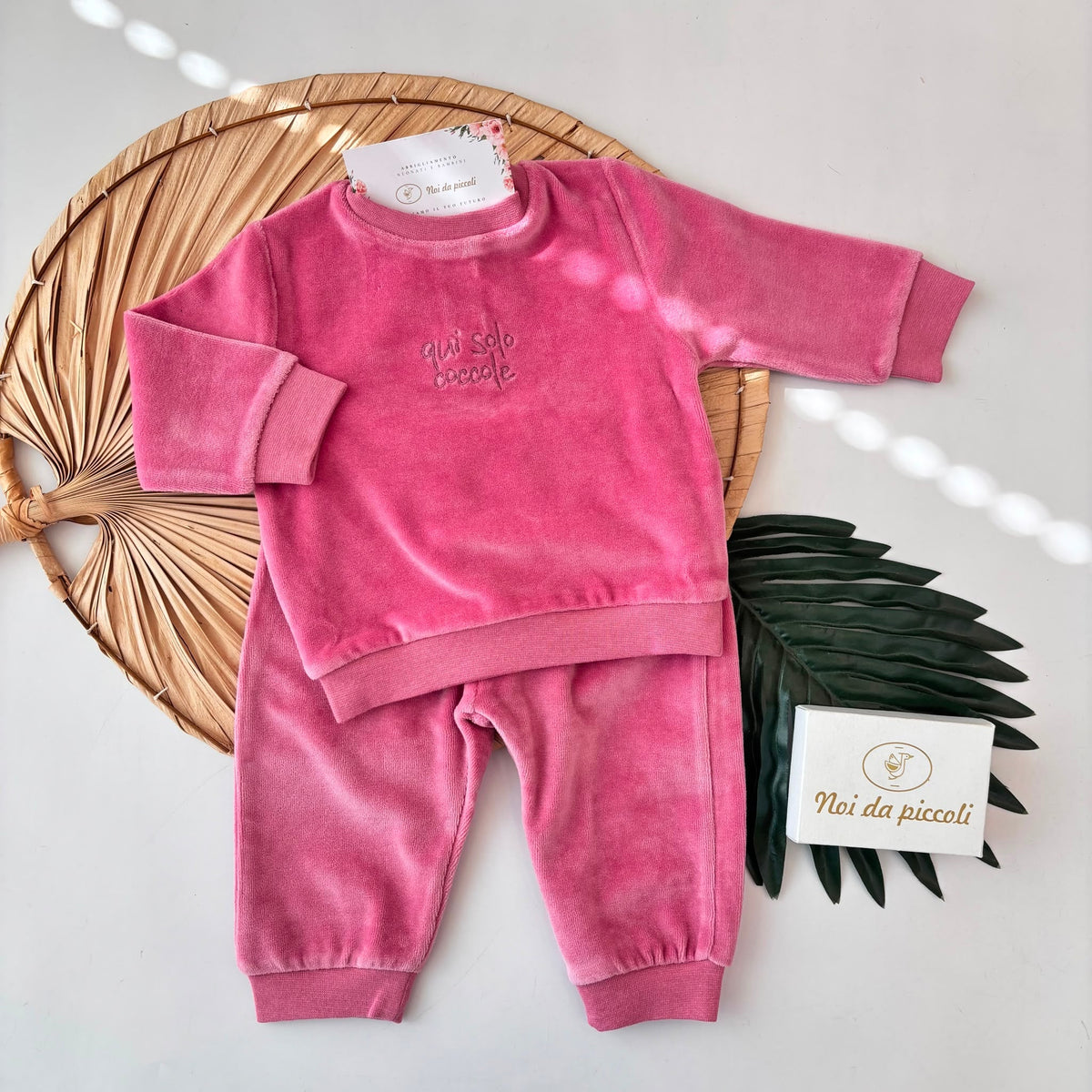 COMPLETO IN CINIGLIA ROSA - Noi da piccoli