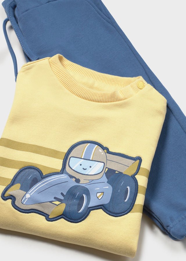 COMPLETO IN COTONE CALDO BLU FORMULA 1 - Noi da piccoli