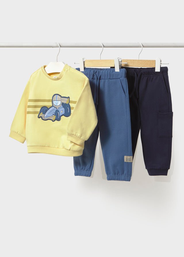 COMPLETO IN COTONE CALDO BLU FORMULA 1 - Noi da piccoli