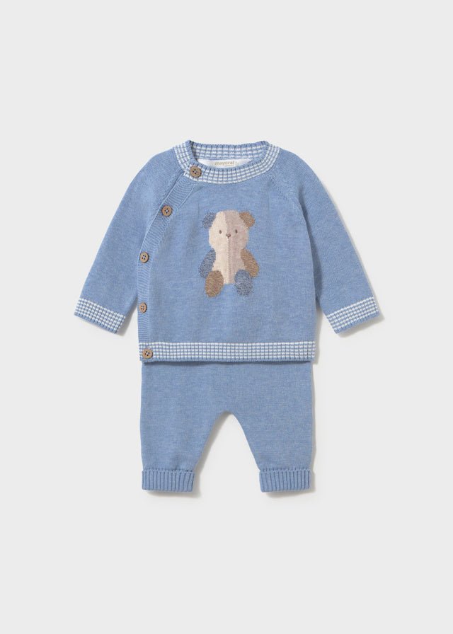 COMPLETO IN FILATO CALDO POLVERE - Noi da piccoli