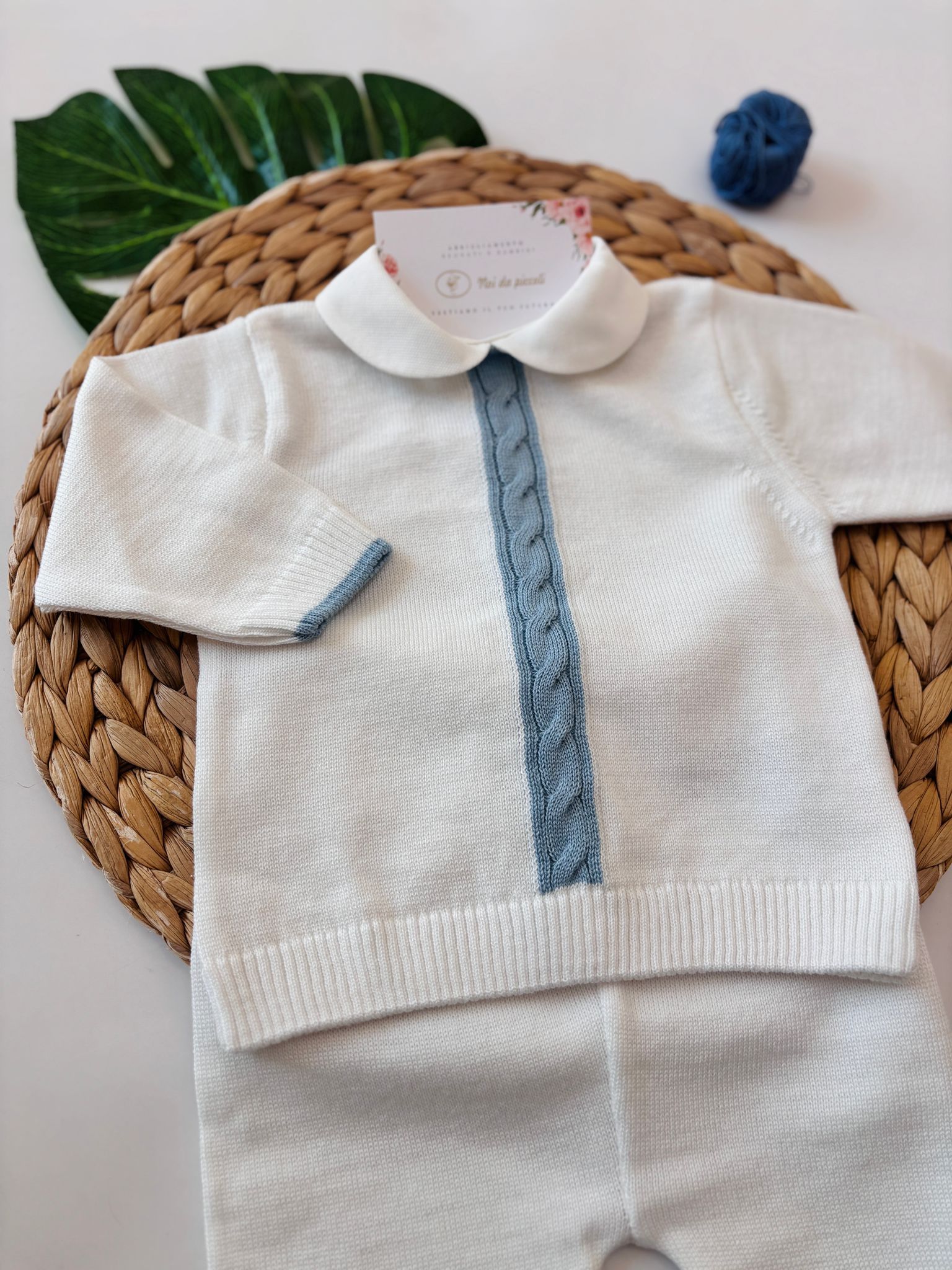 COMPLETO IN FILO PANNA - Noi da piccoli