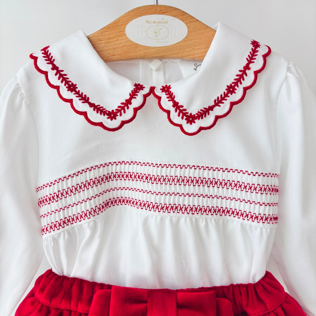 COMPLETO IN VELLUTO ROSSO - Noi da piccoli