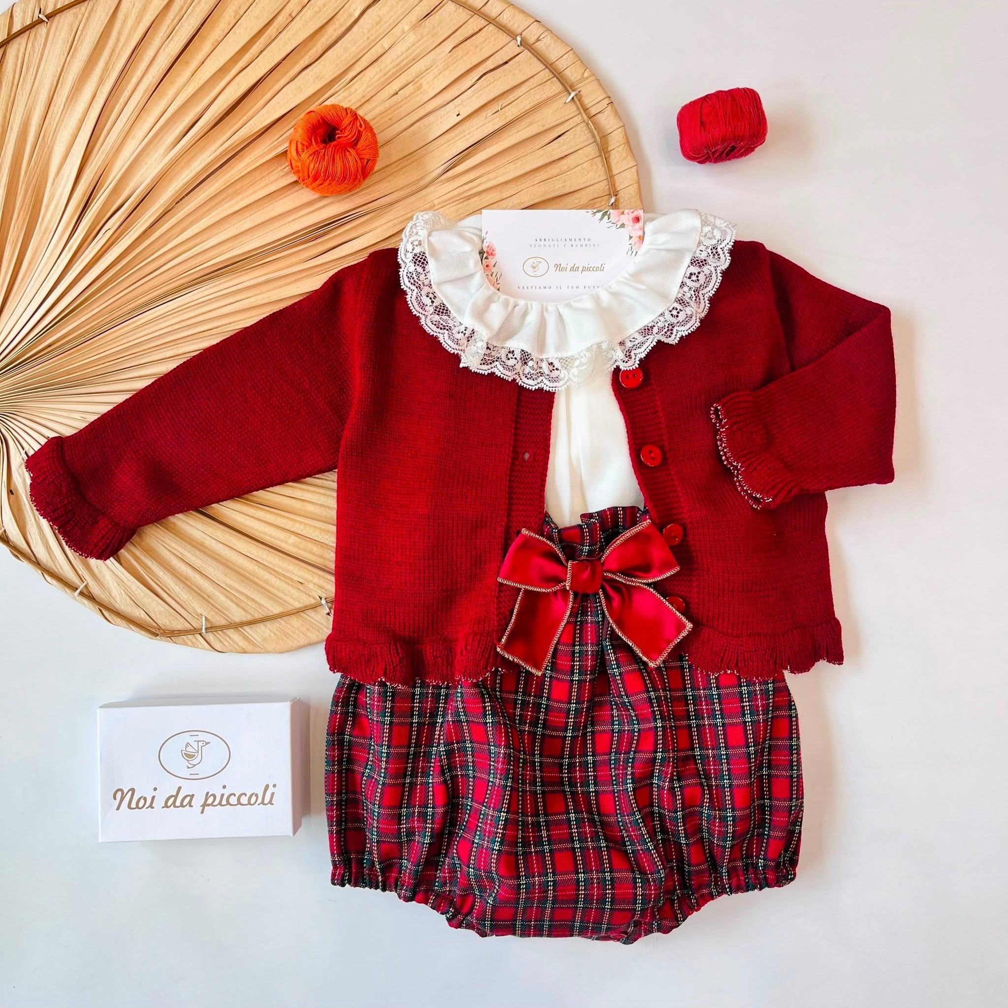 COMPLETO SCOZZESE ROSSO - Noi da piccoli