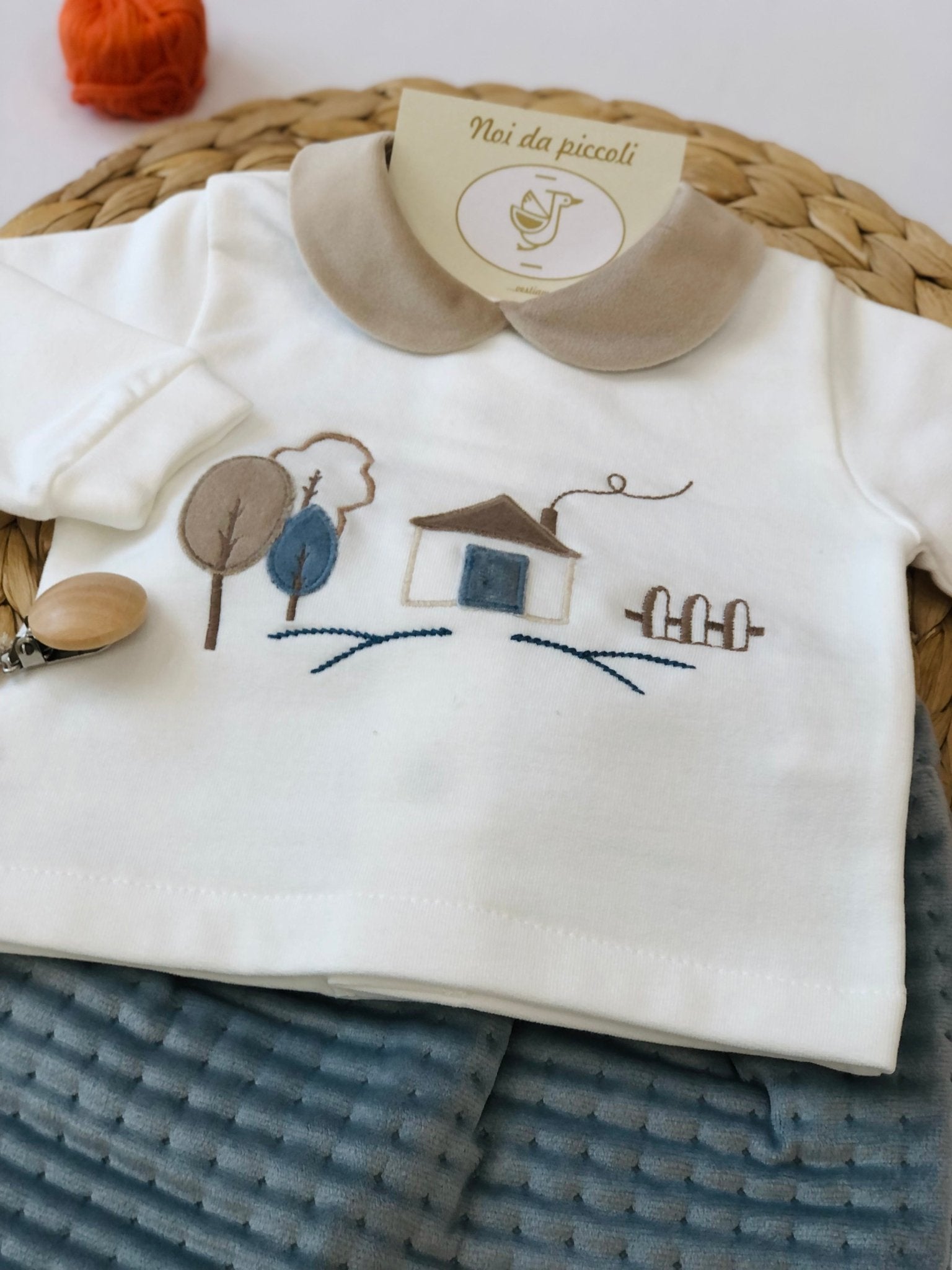 COORDINATO CON COMPLETO 2PZ IN CINIGLIA DOLCE CASA POLVERE - Noi da piccoli