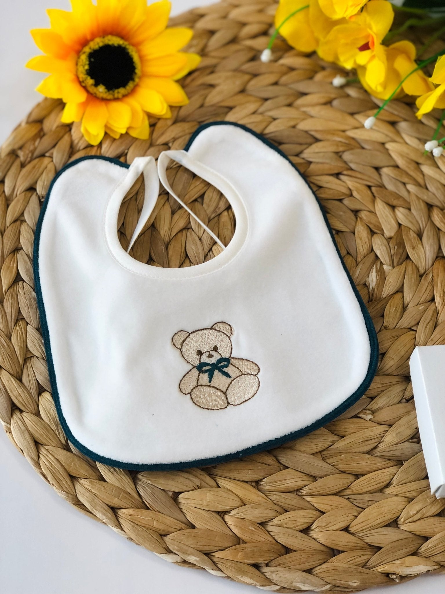 COORDINATO CON TUTINA ORSO CINIGLIA BIANCO VERDE - Noi da piccoli