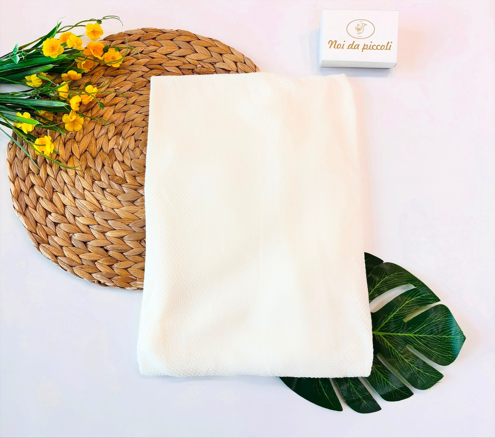 COPERTA 100% BAMBOO BIANCO - Noi da piccoli